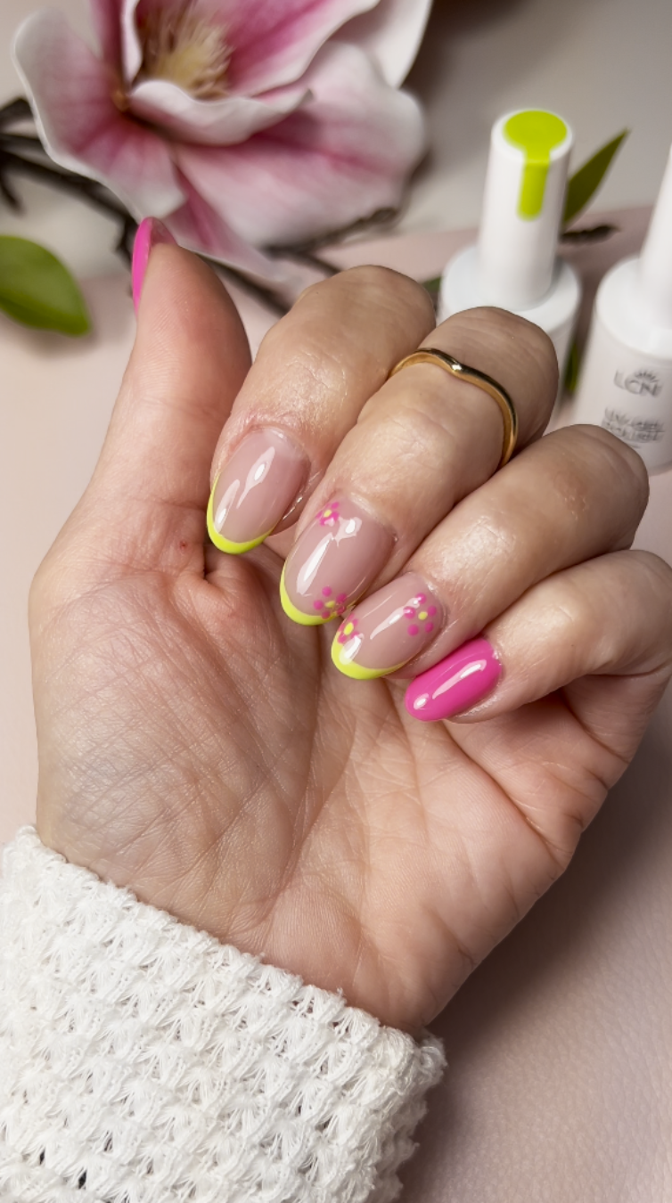 Nagellack, Nailart, French Tip?, Maniküre, Neonfarbe