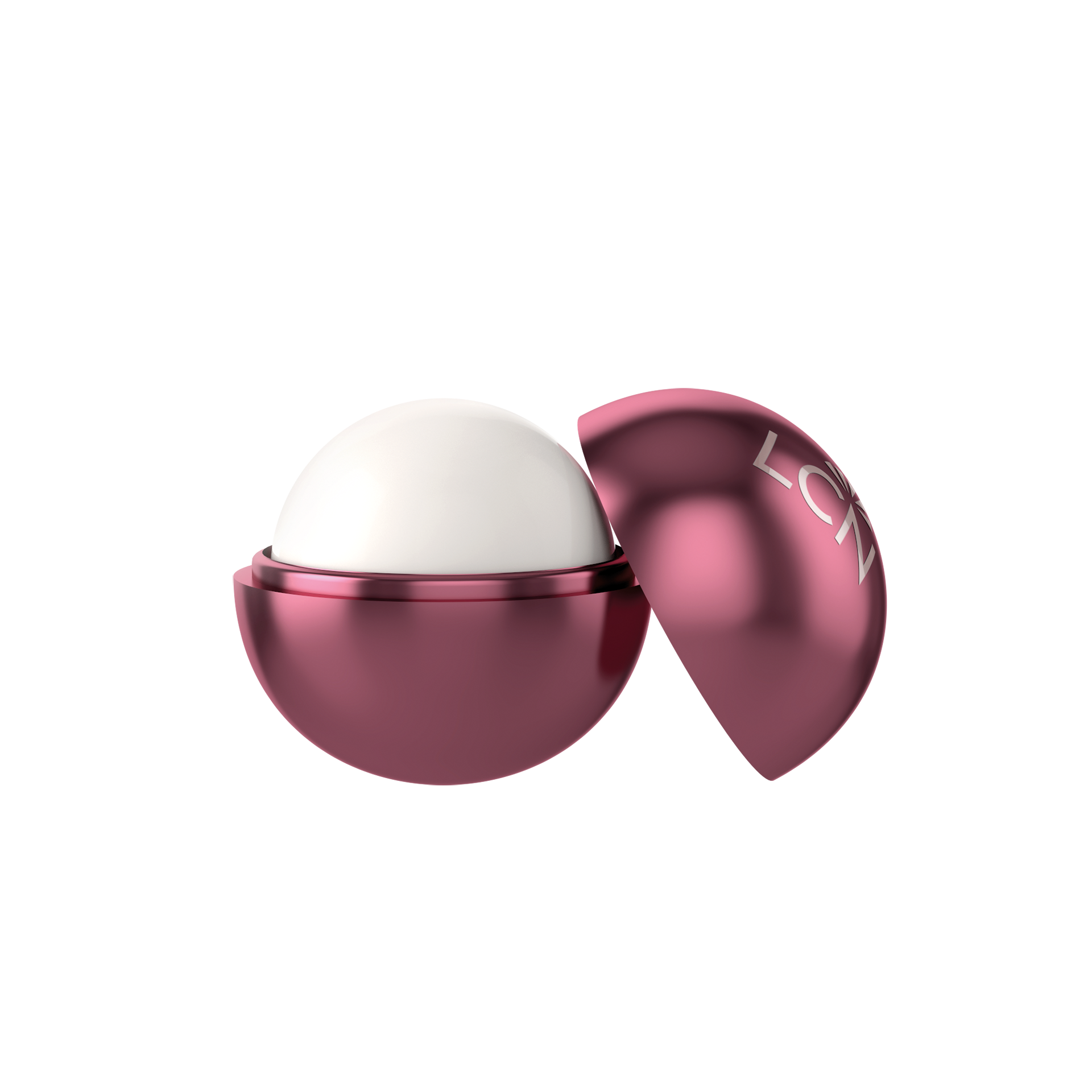 cosmetics, lip balm, balm, round container, pink