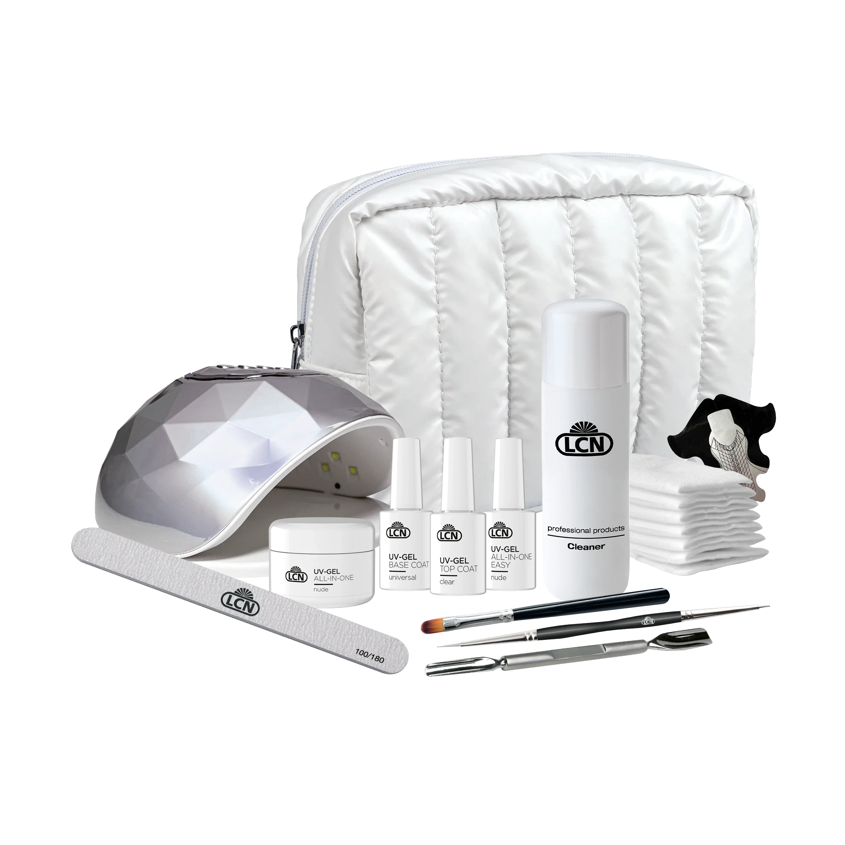 UV-Gel Basic Set mit Zubehör und Lichtgerät