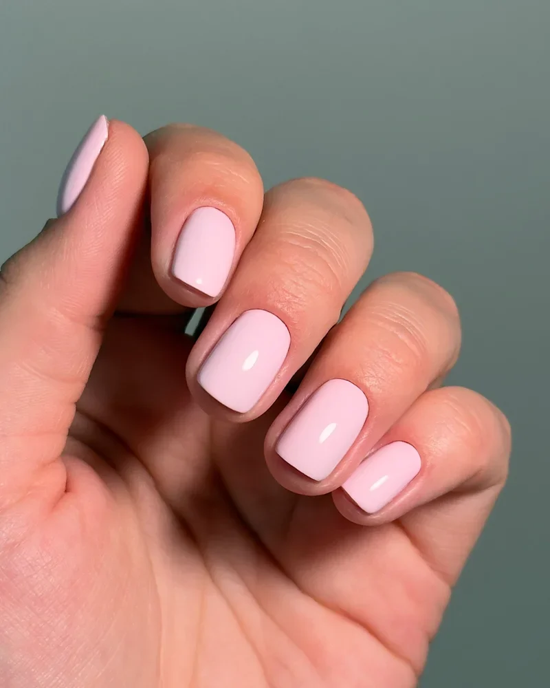 Nagellack, Nail-Design, Rosa, Gepflegtes Fingernägel, Kurze quadratische Form