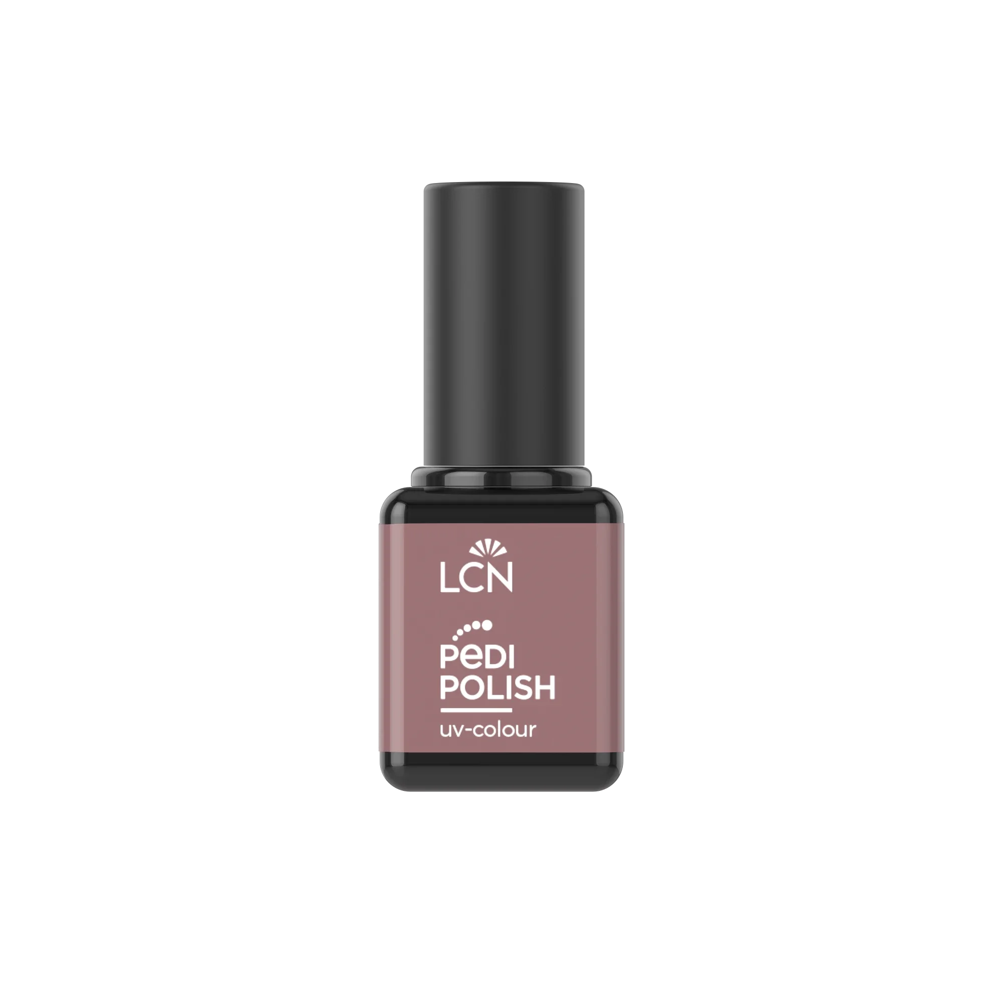 Nagellack, UV-Farbe, rosarot-braun, Flasche, Deckel