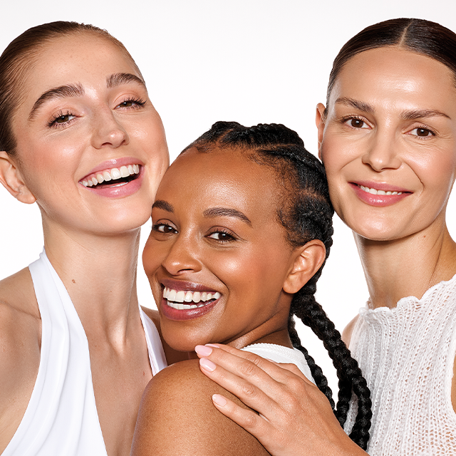 Gesicht, Lächeln, Damen, Haut, Schulterfrei