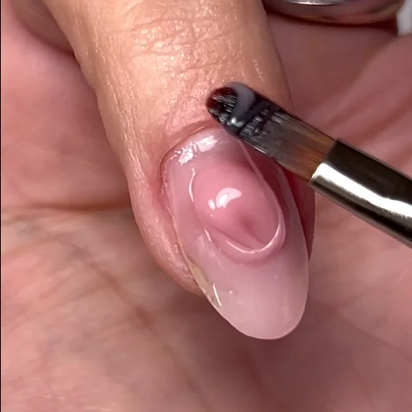 Nail, Nail polish, Gel manicure, Pink, Nail brush