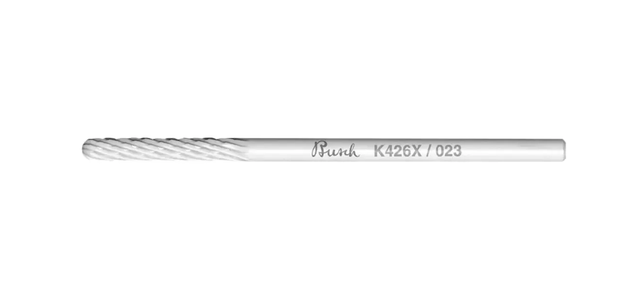 Kohlefaserbohrer, Bohrer, Schmales Lochwerkzeug, K426X/023, Rauchlinien-Design