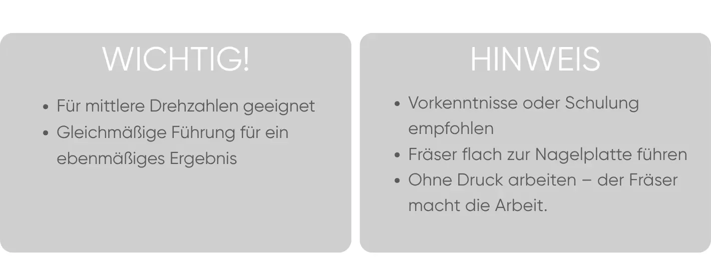 WICHTIG, Hinweis
