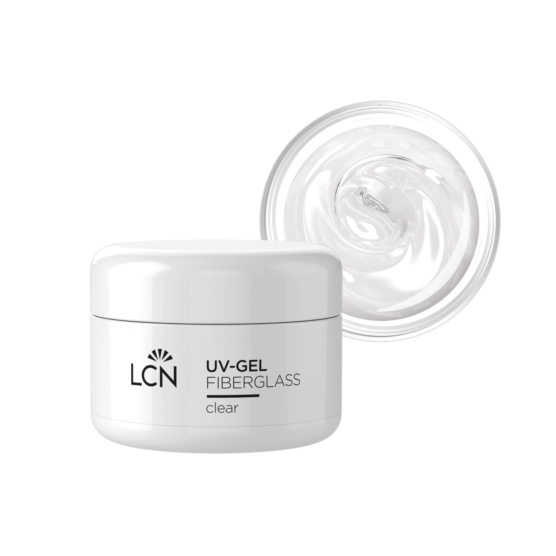 UV-Gel, Fiberglas, klar, Nagellack, behälter