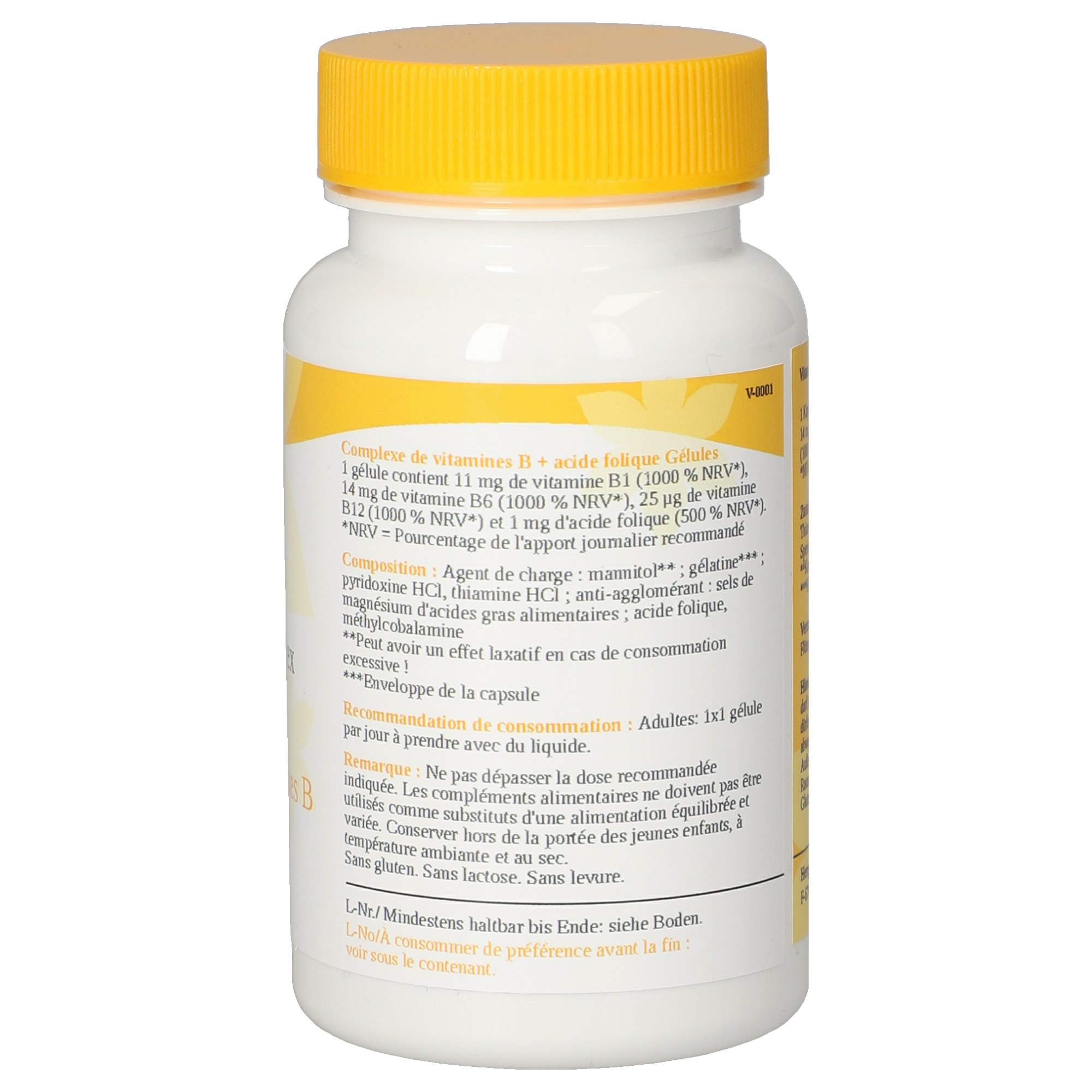 Vitamin B-Komplex + Folsäure Kapseln