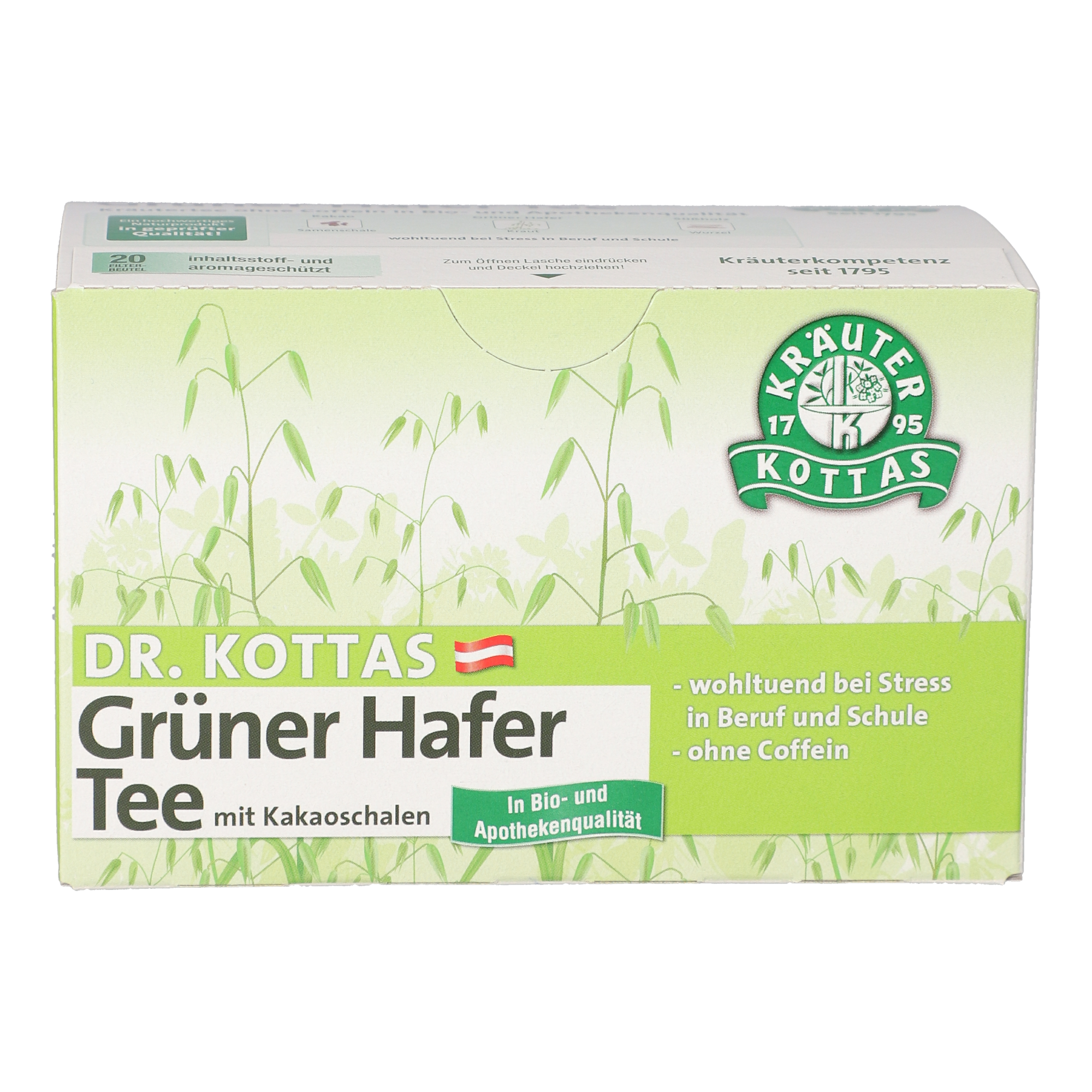 Dr. Kottas Grüner Hafertee mit Kakaoschalen