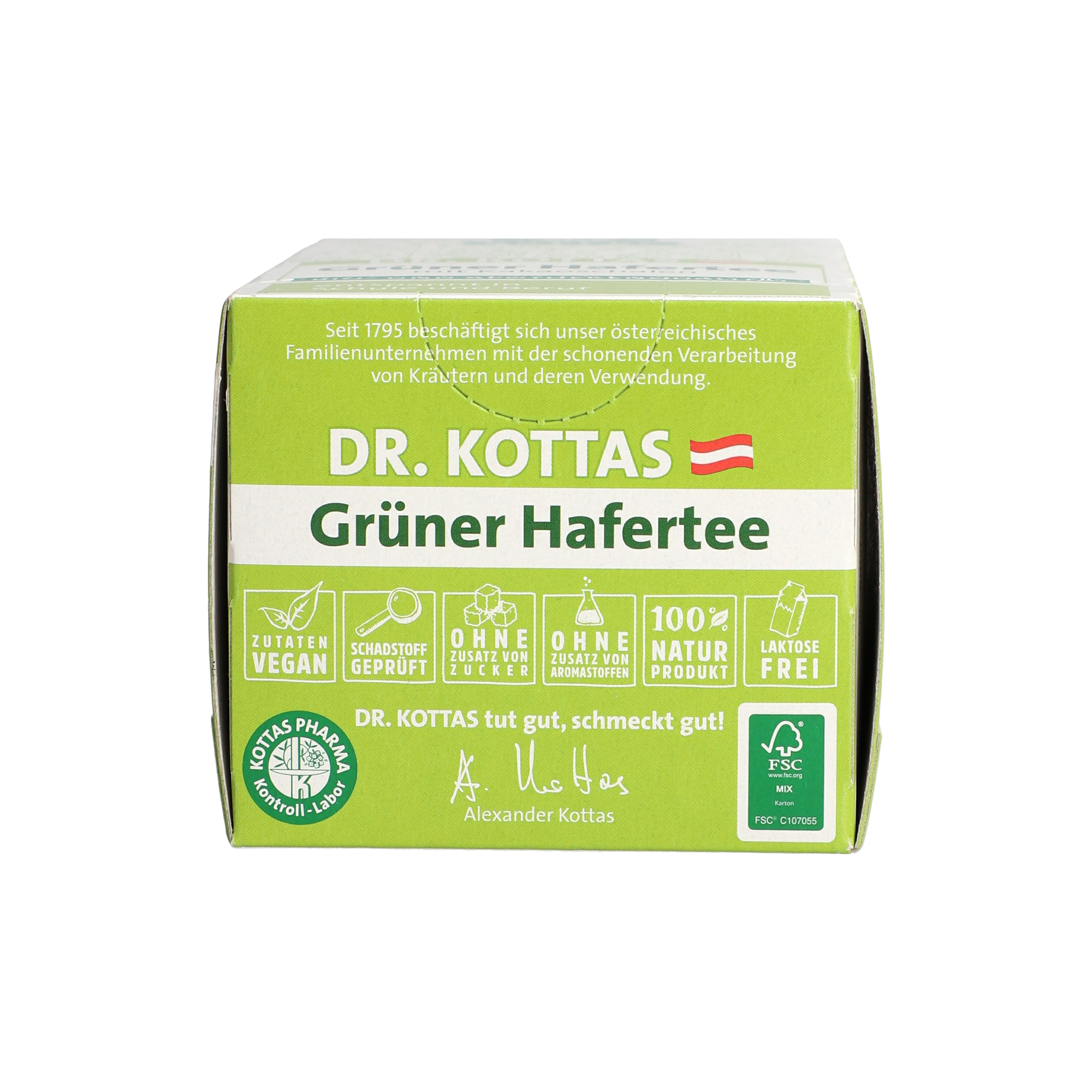 Dr. Kottas Grüner Hafertee mit Kakaoschalen