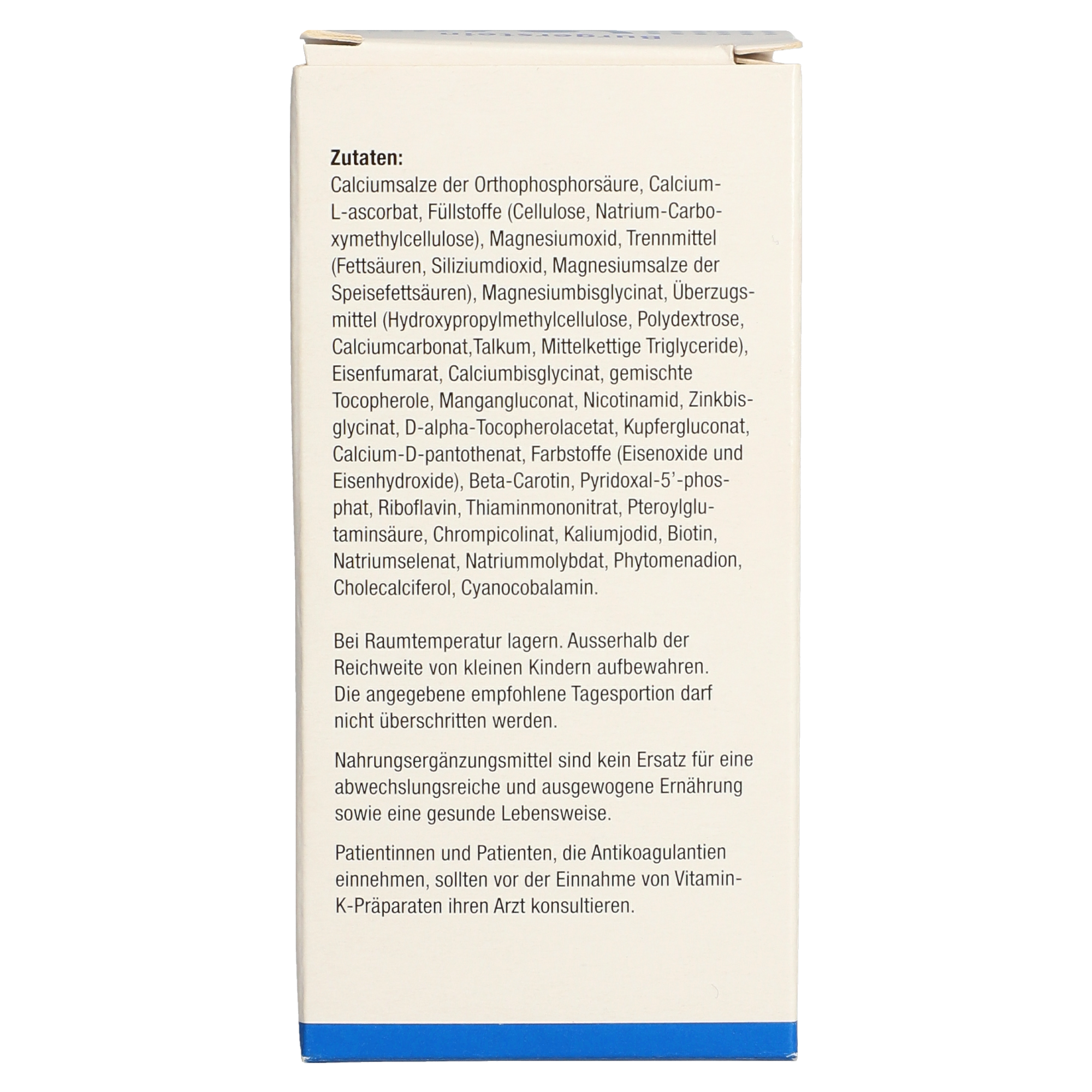 Burgerstein Multivitamin Mineral CELA comprimés