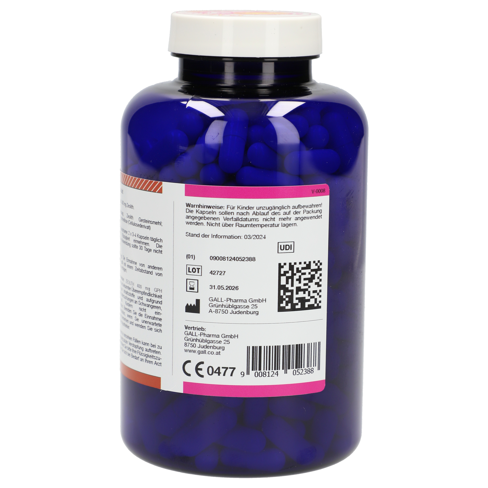 Zeolith 400 mg GPH Kapseln