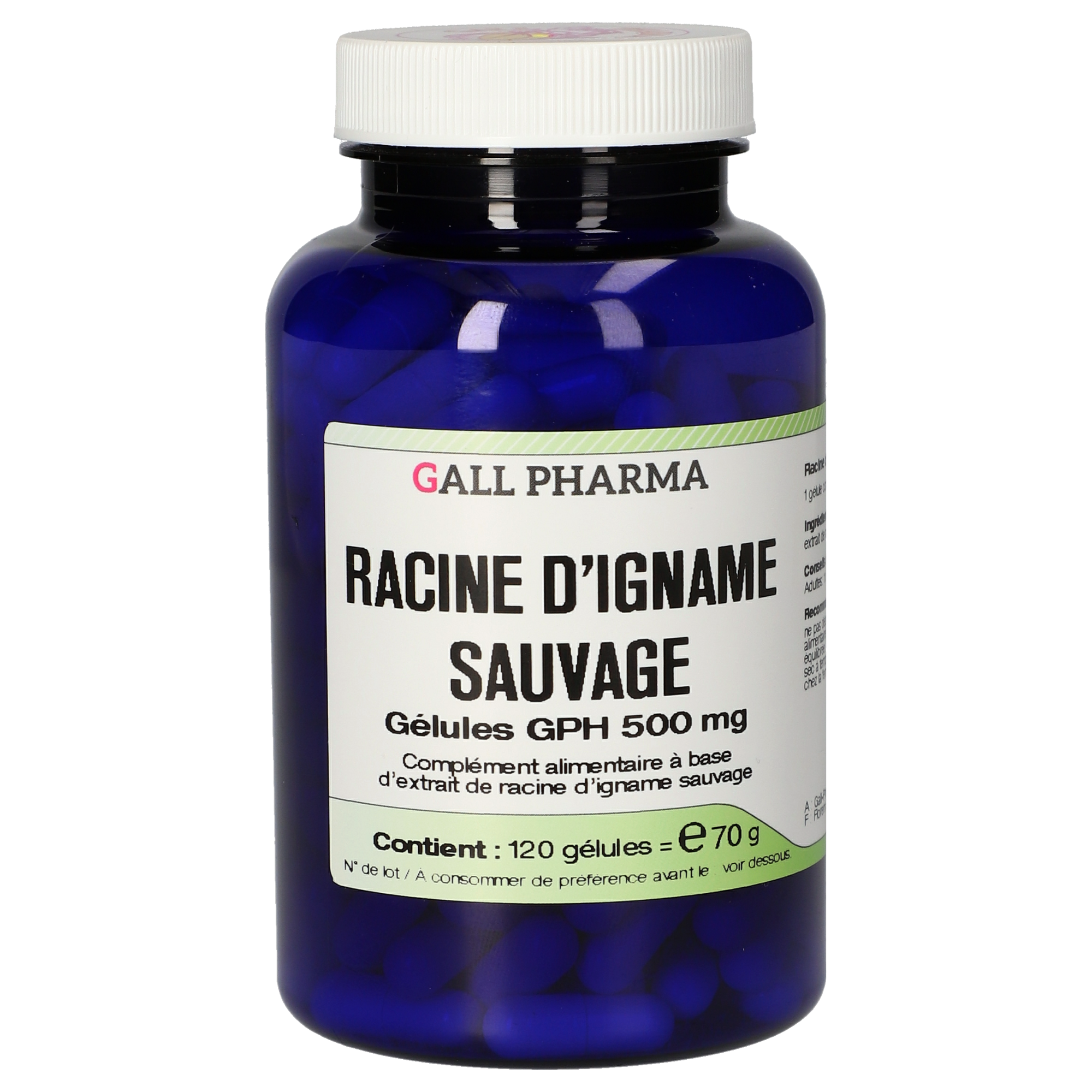 Racine d'igname Sauvage 500 mg GPH Gélules
