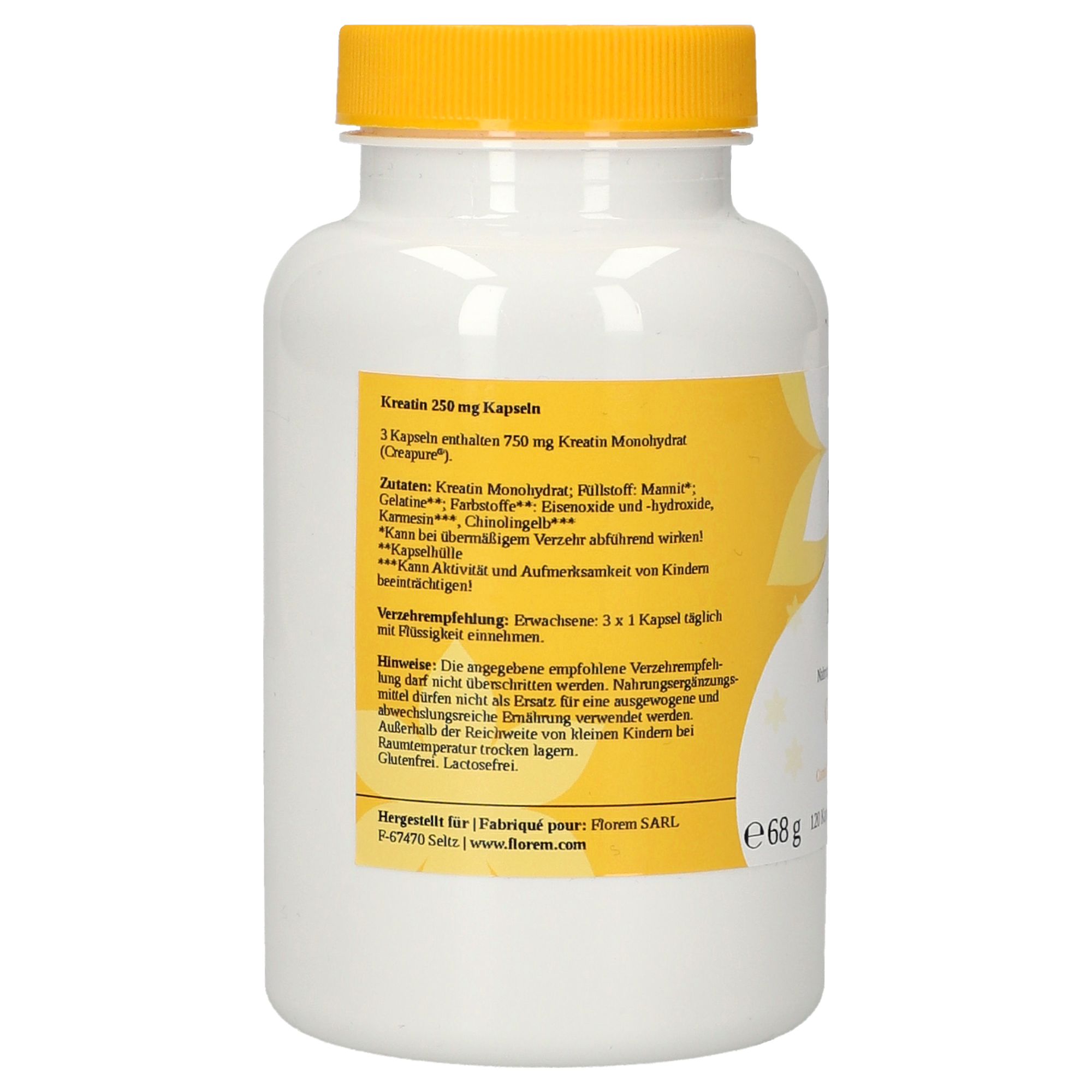 Créatine 250 mg gélules