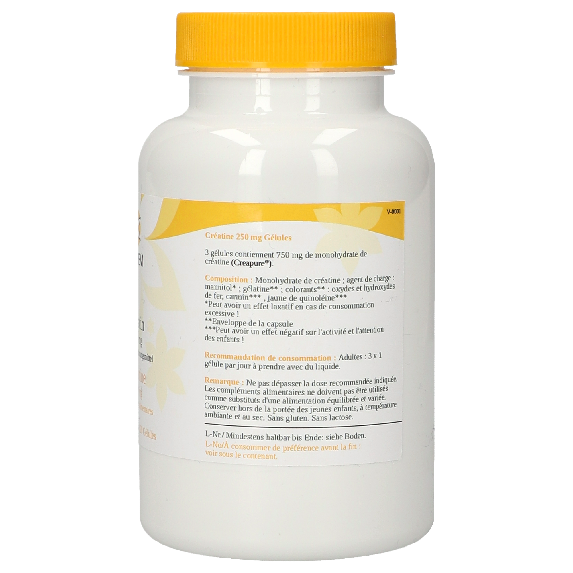 Créatine 250 mg gélules