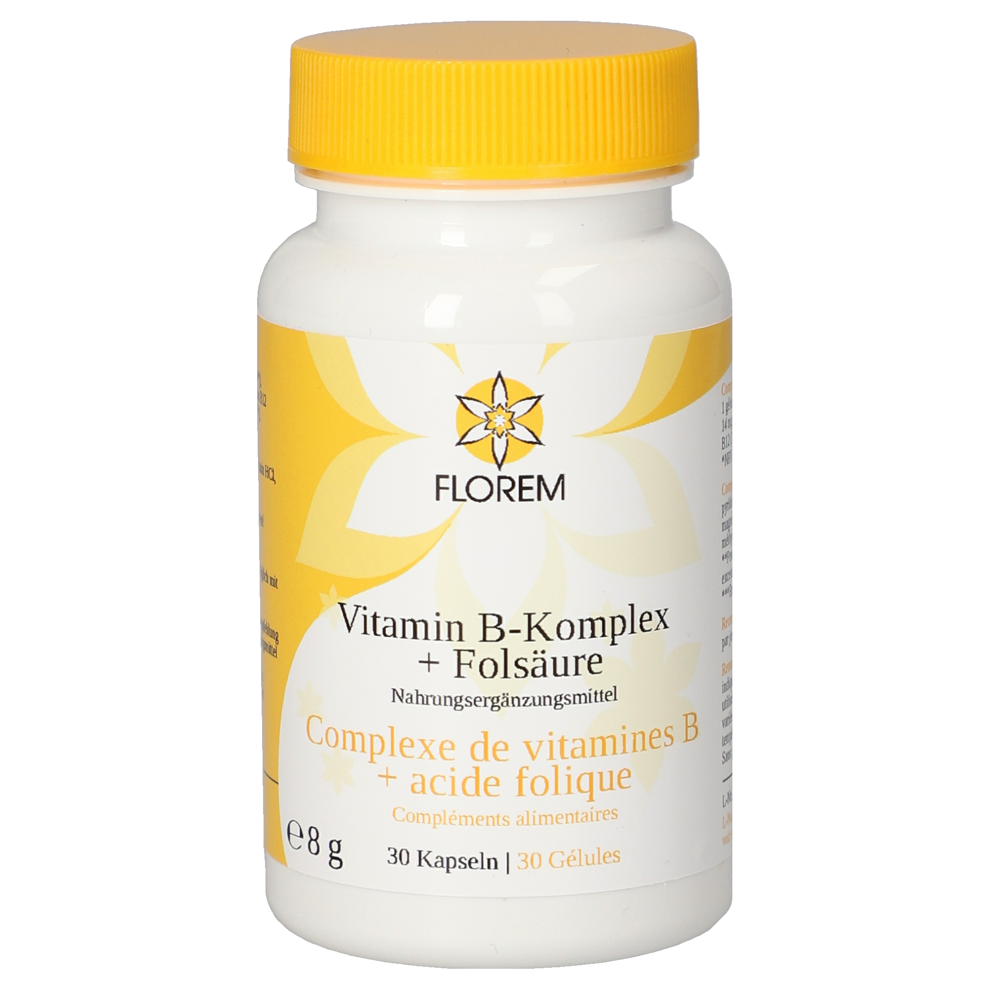 Vitamin B-Komplex + Folsäure Kapseln