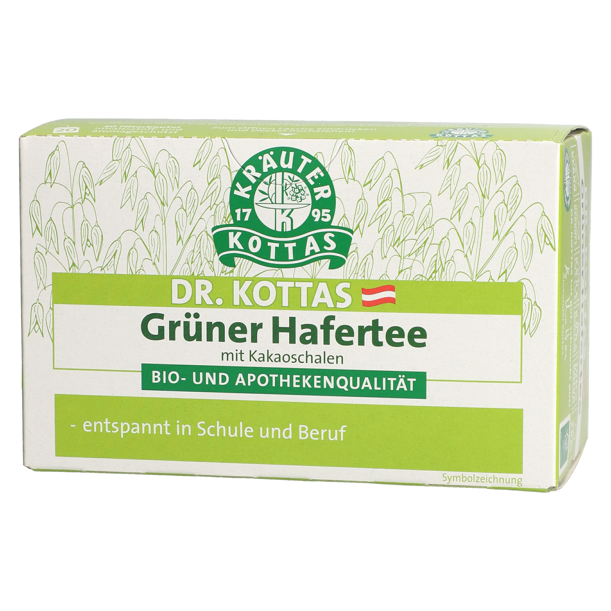Dr. Kottas Grüner Hafertee mit Kakaoschalen