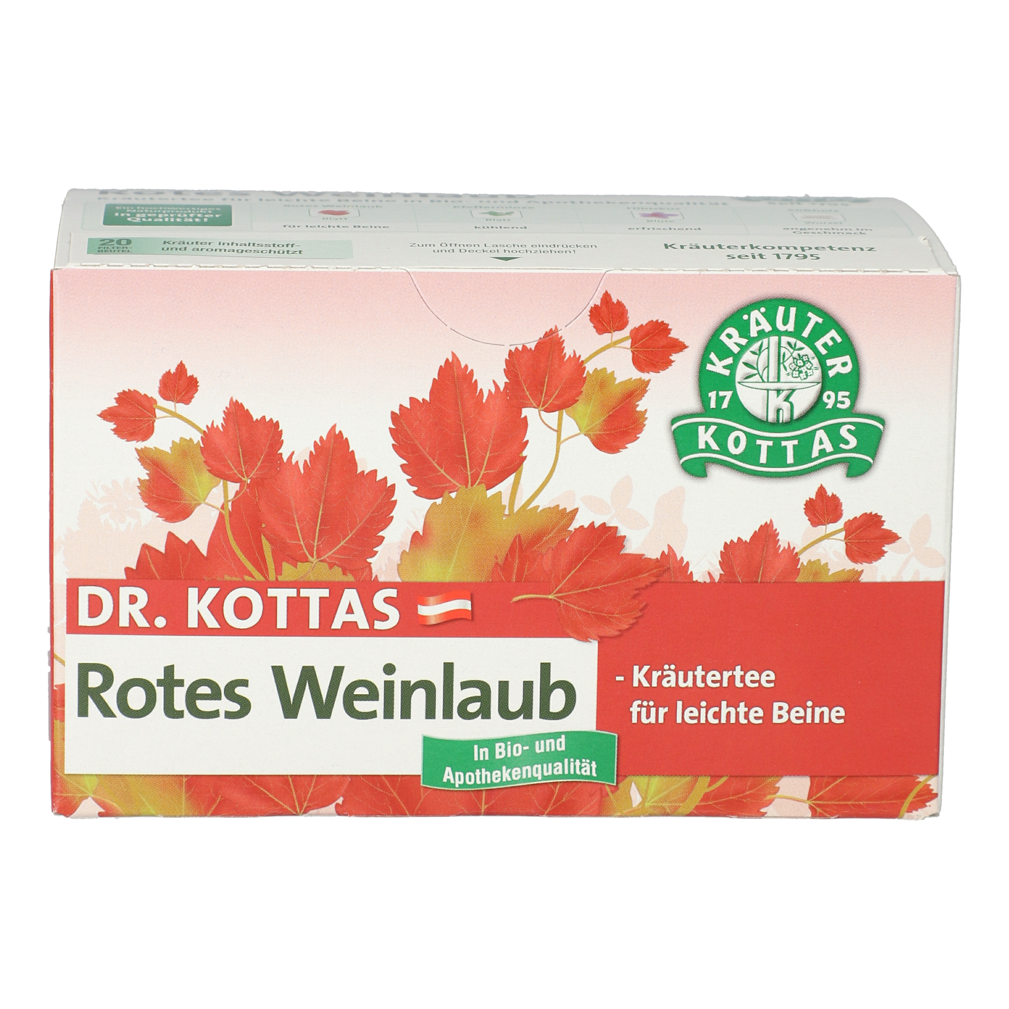 Dr. Kottas Tisane vigne rouge et menthe poivrée Dr. Kottas Tisane vigne rouge et menthe poivrée