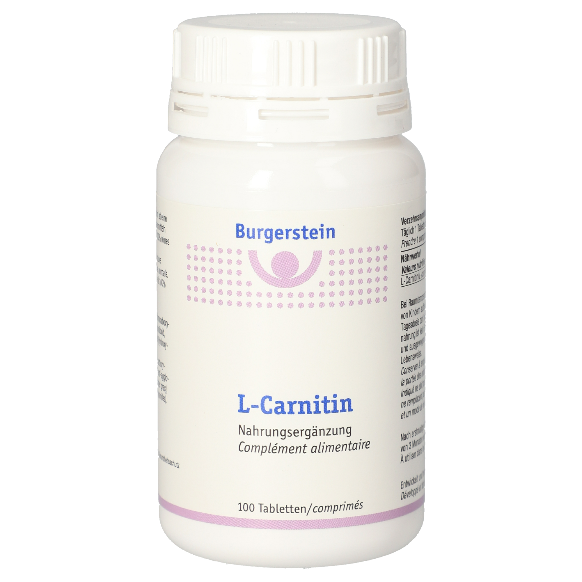 Burgerstein L-Carnitine 600 mg comprimés Burgerstein L-Carnitine 600 mg comprimés