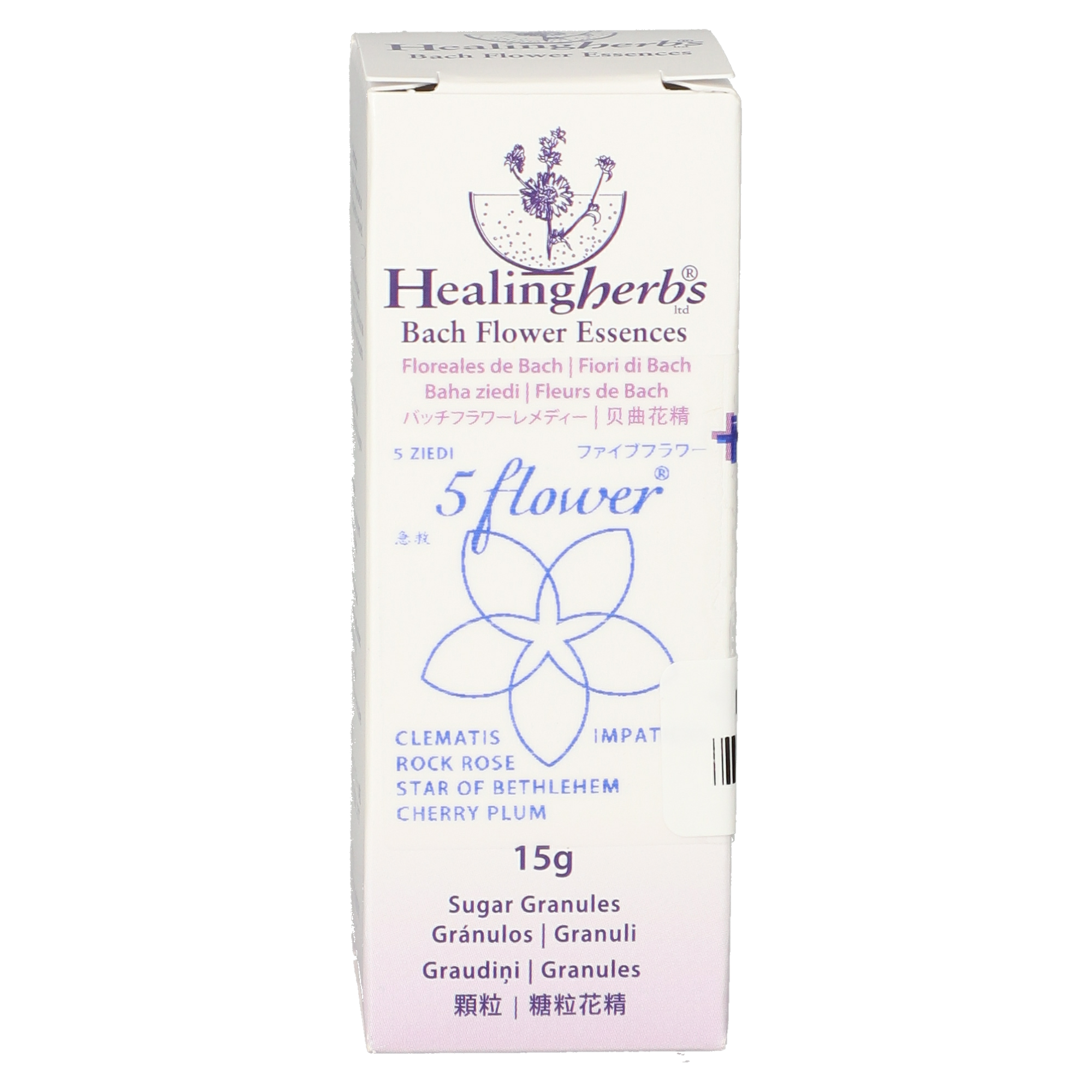 5® Flower / Five Flower granules de Fleurs de Bach d'urgence 5® Flower / Five Flower granules de Fleurs de Bach d'urgence