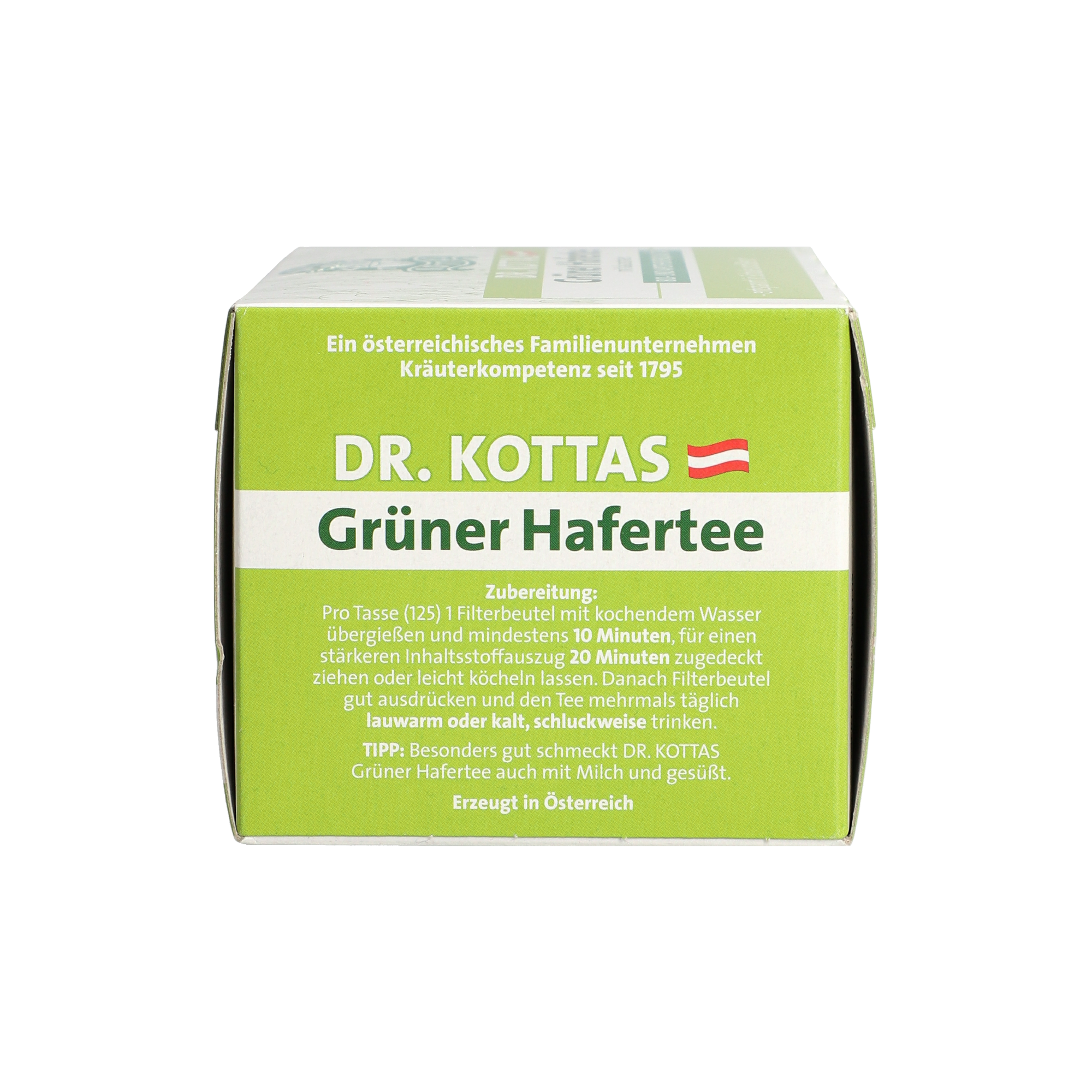 Dr. Kottas Grüner Hafertee mit Kakaoschalen