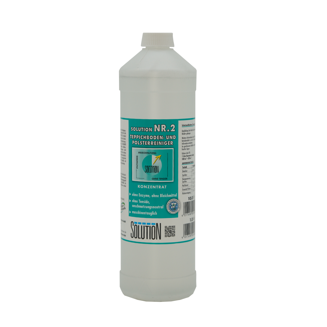 SOLUTION NR. 2 Teppichboden- und Polsterreiniger SOLUTION NR. 2 Teppichboden- und Polsterreiniger