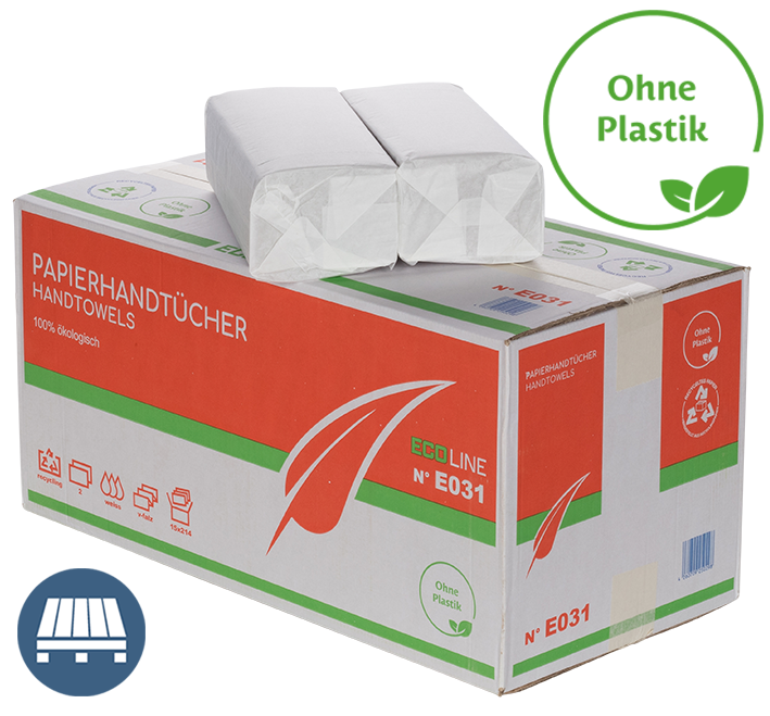 Papierhandtücher Ecoline 2lagig Recycling Papierhandtücher Recycling