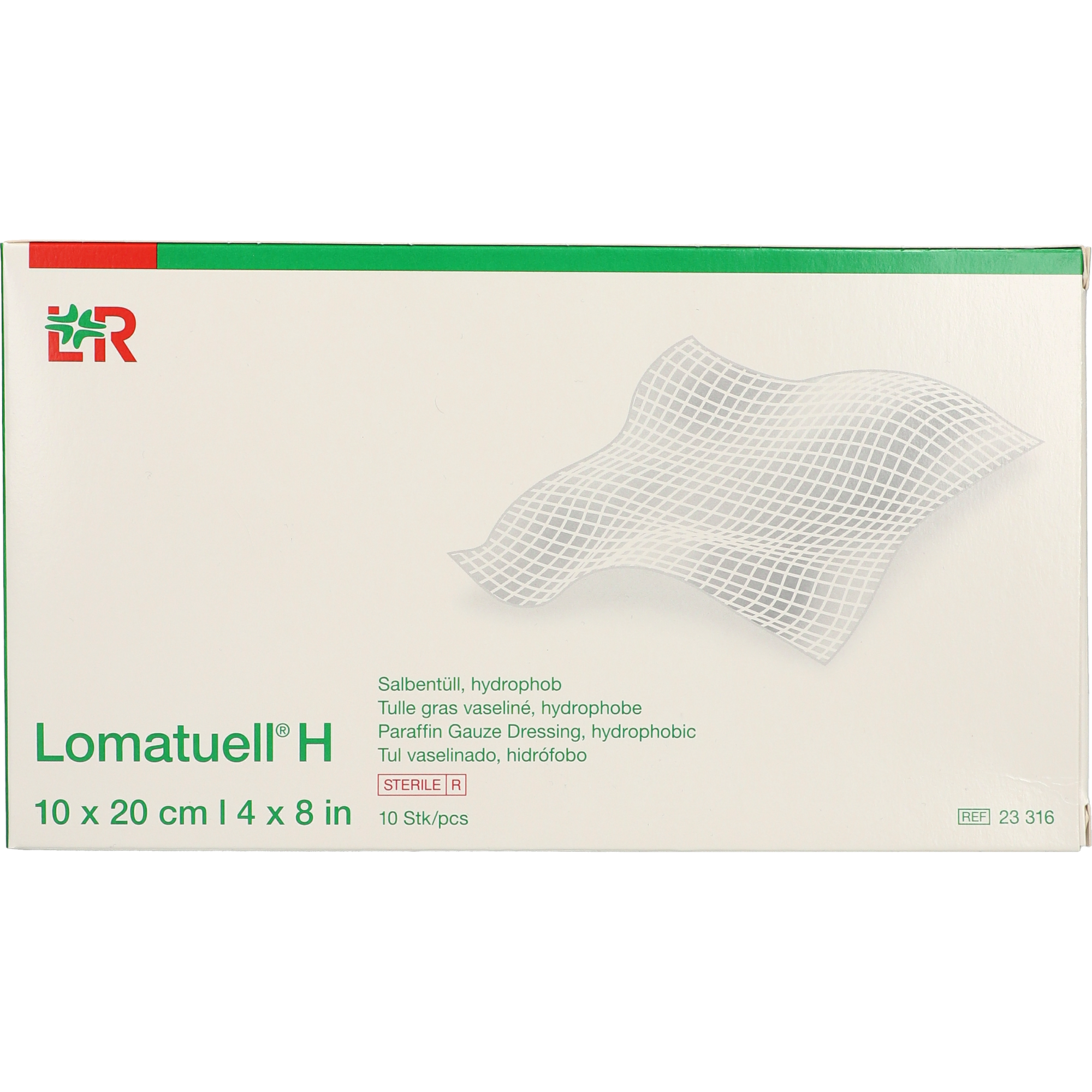 Lomatuell® H Salbentüll 10 x 20 cm steril