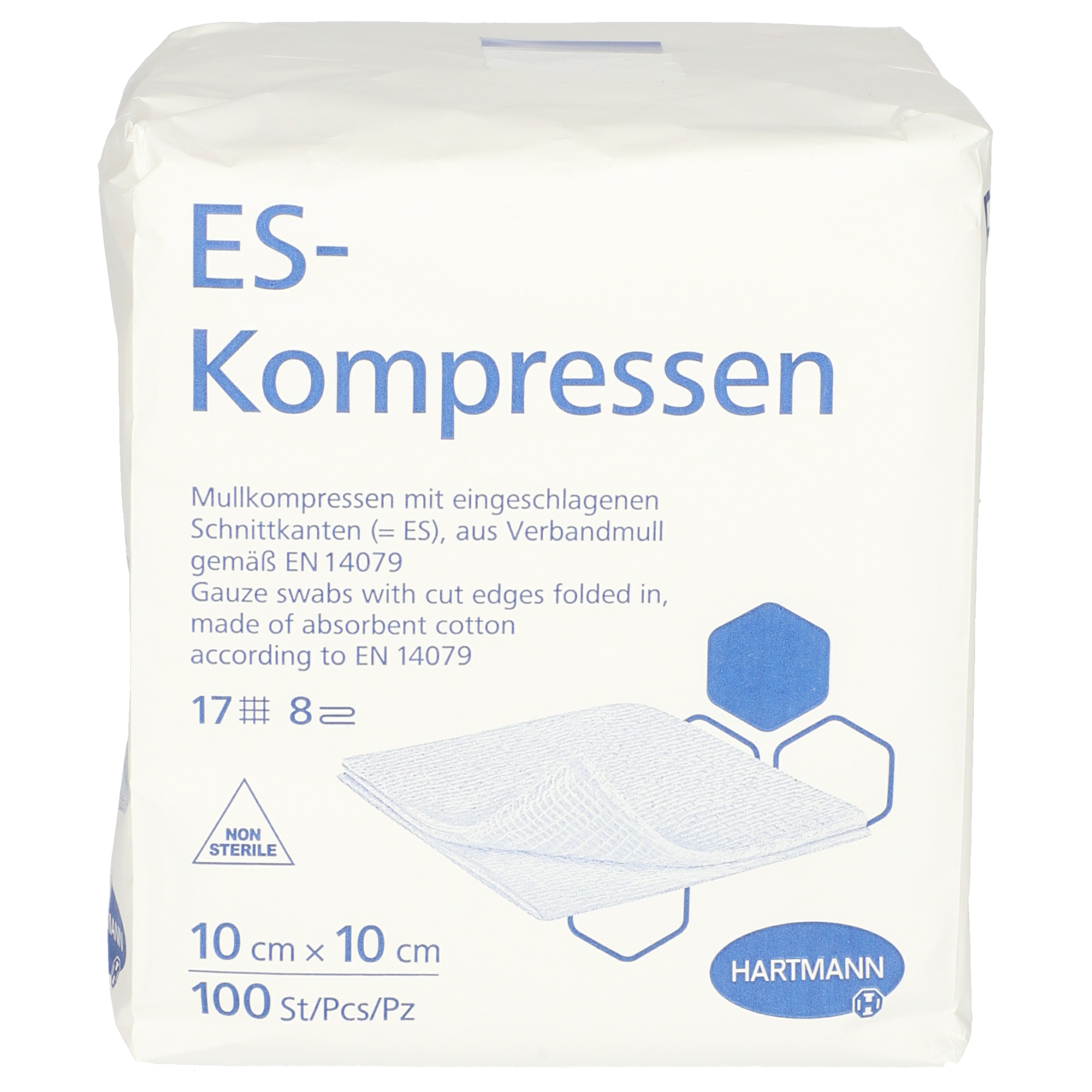 ES-Kompresse unsteril 10 x 10 cm ES-Kompresse unsteril 10 x 10 cm