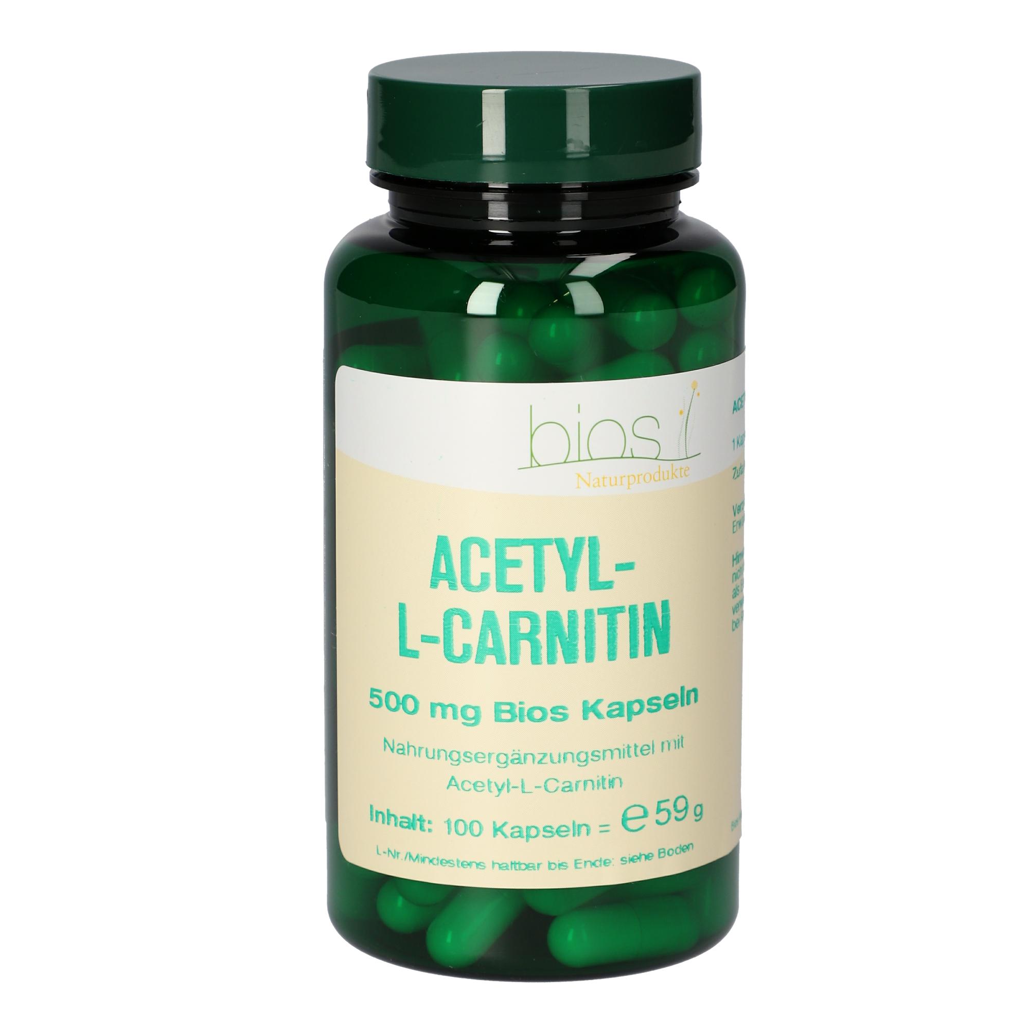 Acetyl-L-Carnitin 500 mg Bios Kapseln