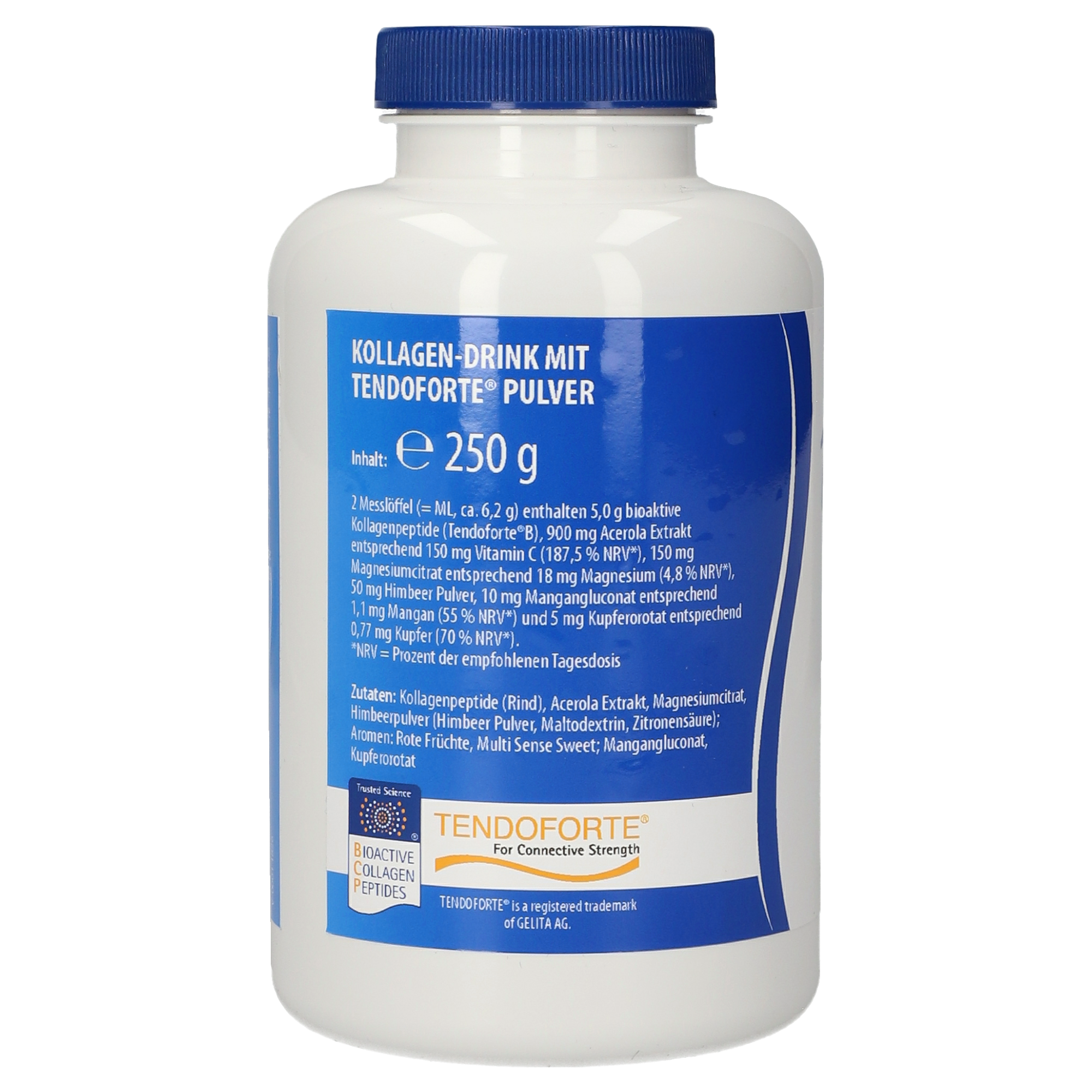 Kollagen-Drink mit TENDOFORTE® Himbeer Pulver