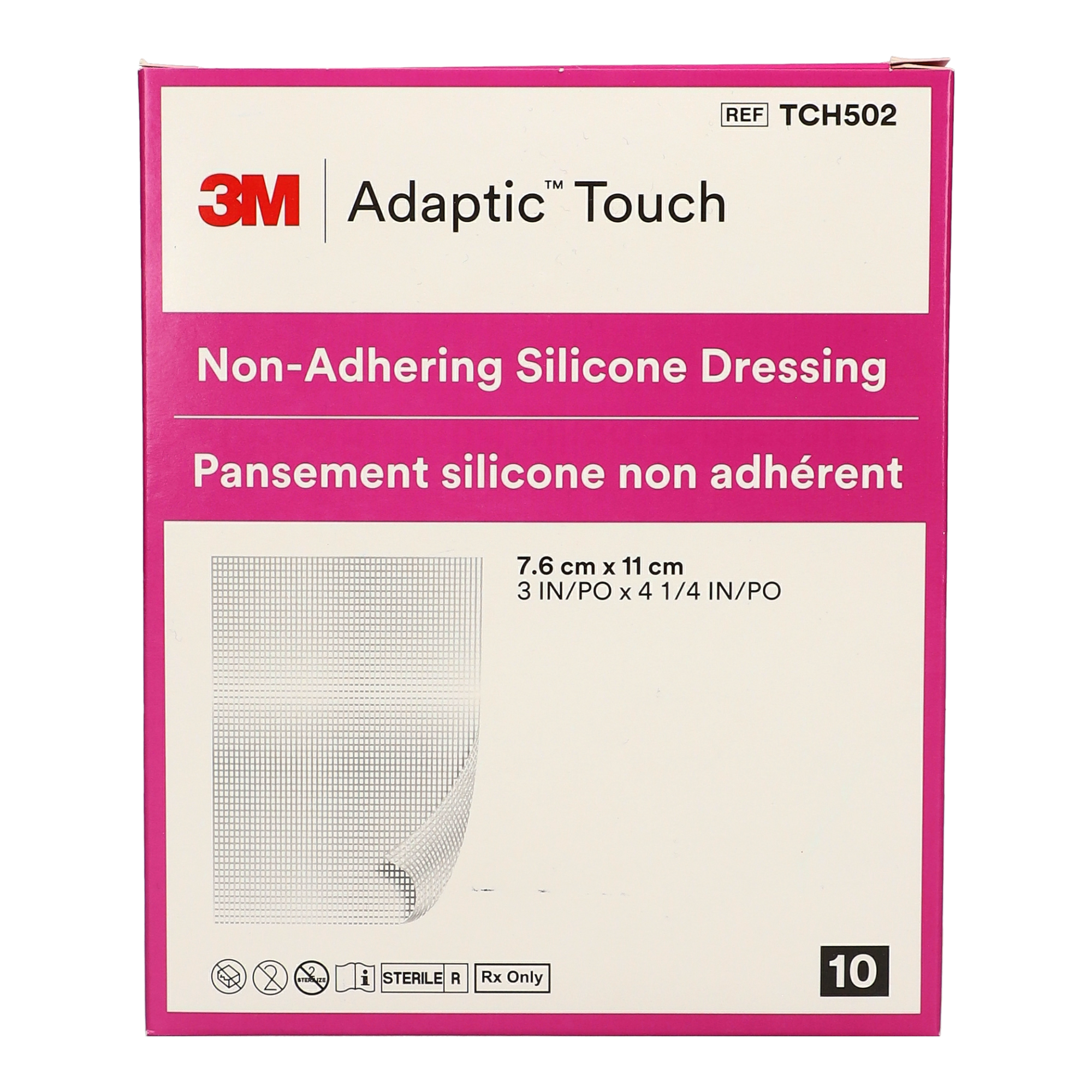 Adaptic™ Touch 7,6 × 11 cm, nicht haftende Silikon-Wundauflage