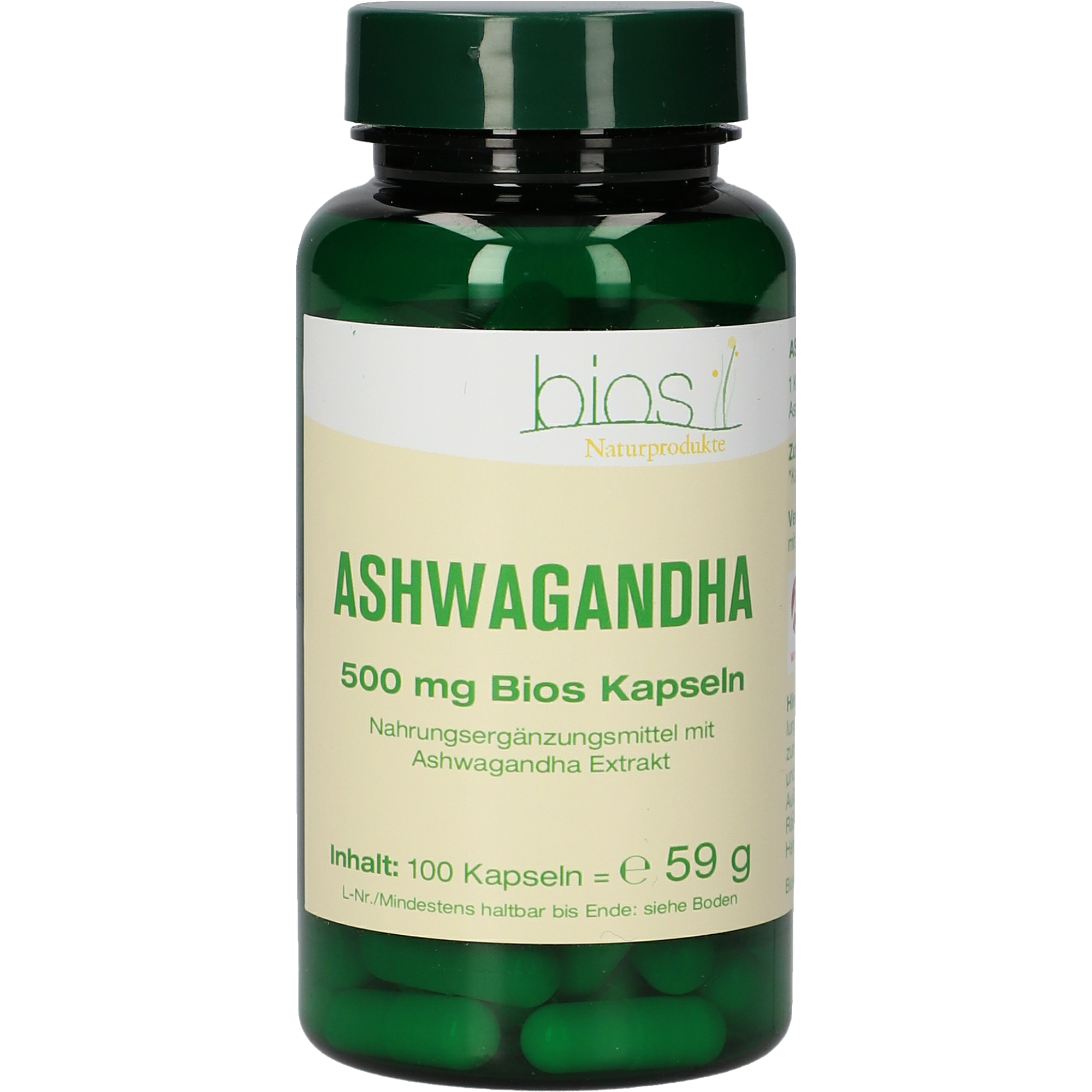 Ashwagandha 500 mg Kapseln