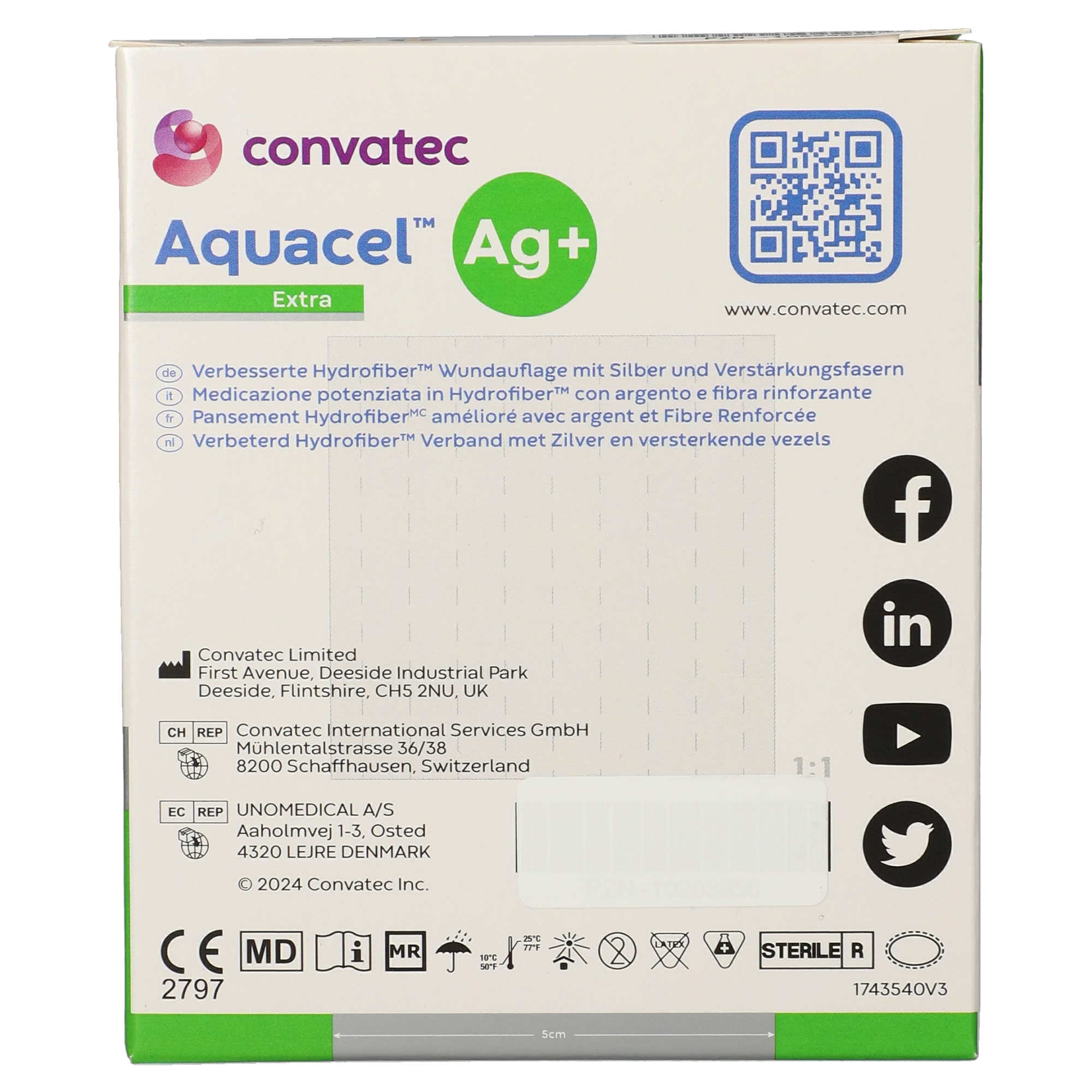 Aquacel® Extra 5 x 5 cm Kompressen