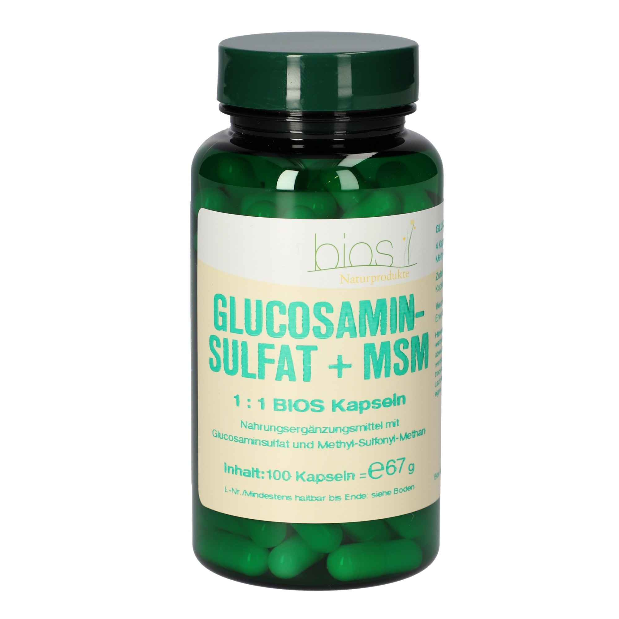 Glucosaminsulfat + MSM 1:1 Kapseln Glucosaminsulfat + MSM 1:1 Kapseln