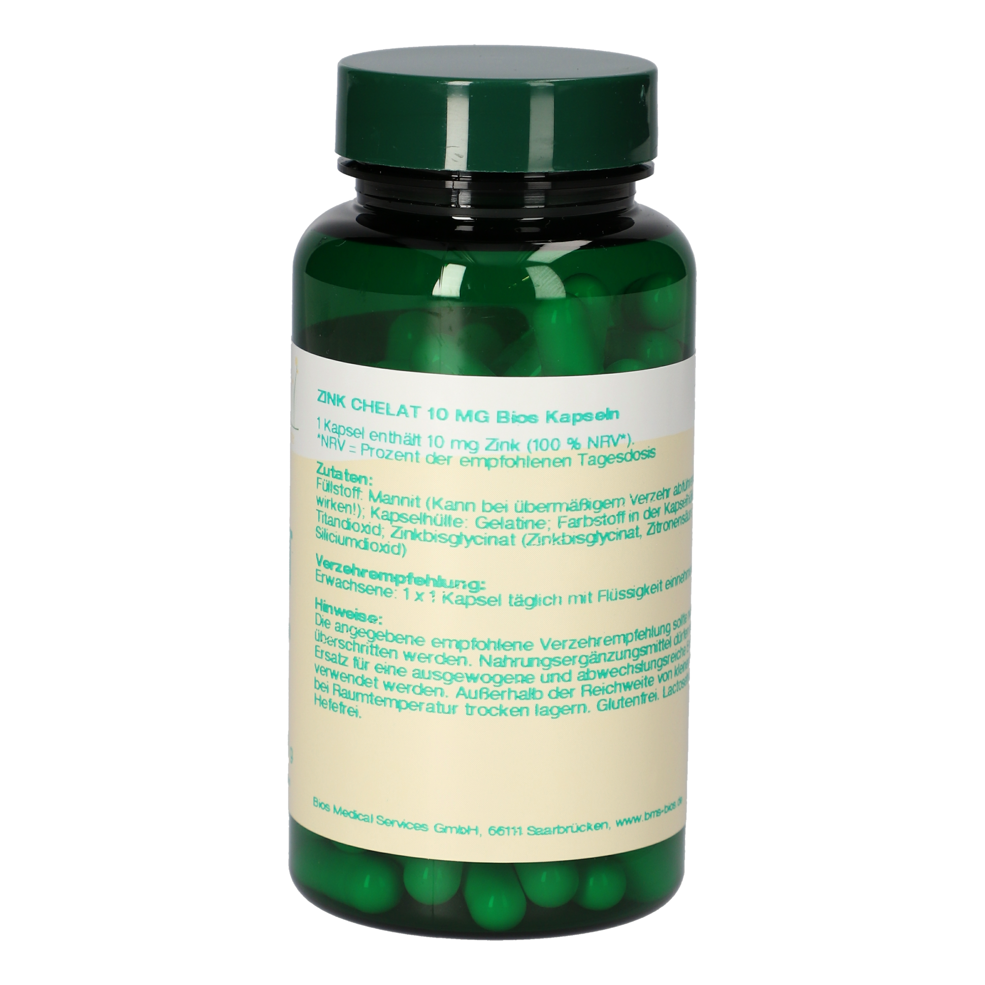 Zink Chelat 10 mg Kapseln