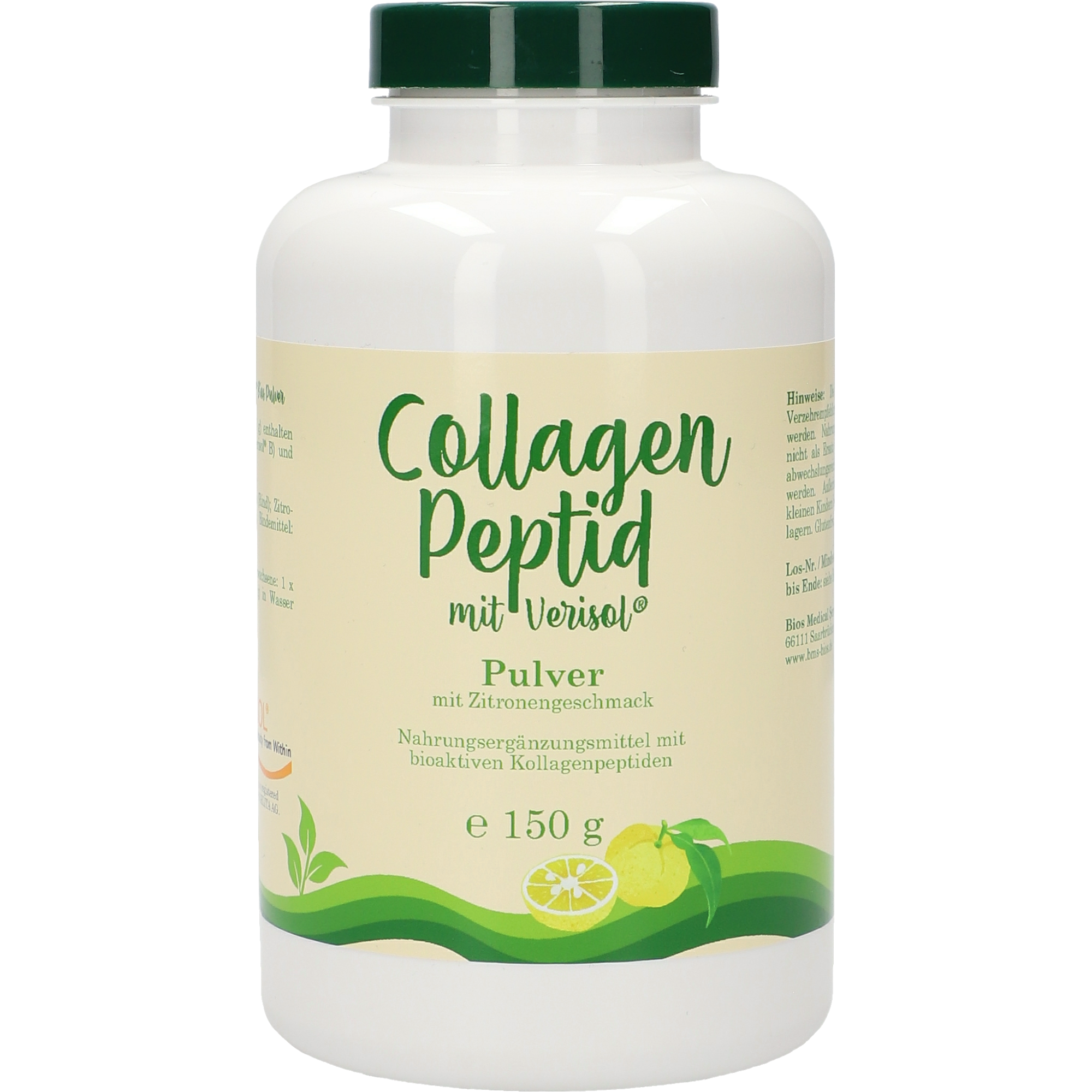 Collagen Peptid Zitrone Pulver
