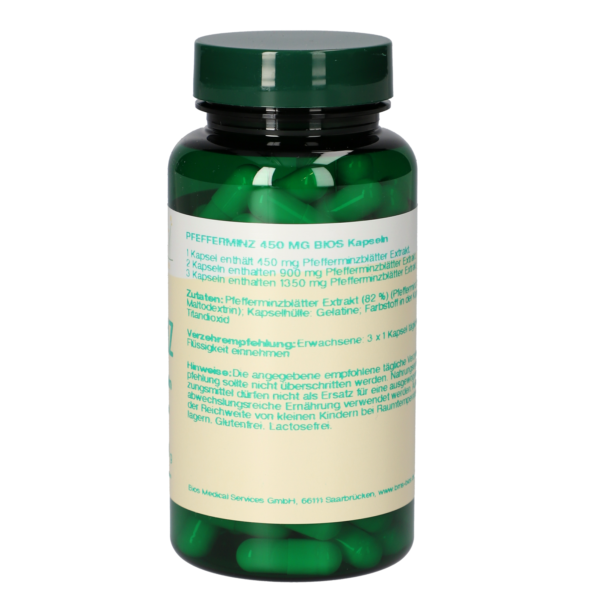 Pfefferminz 450 mg Kapseln
