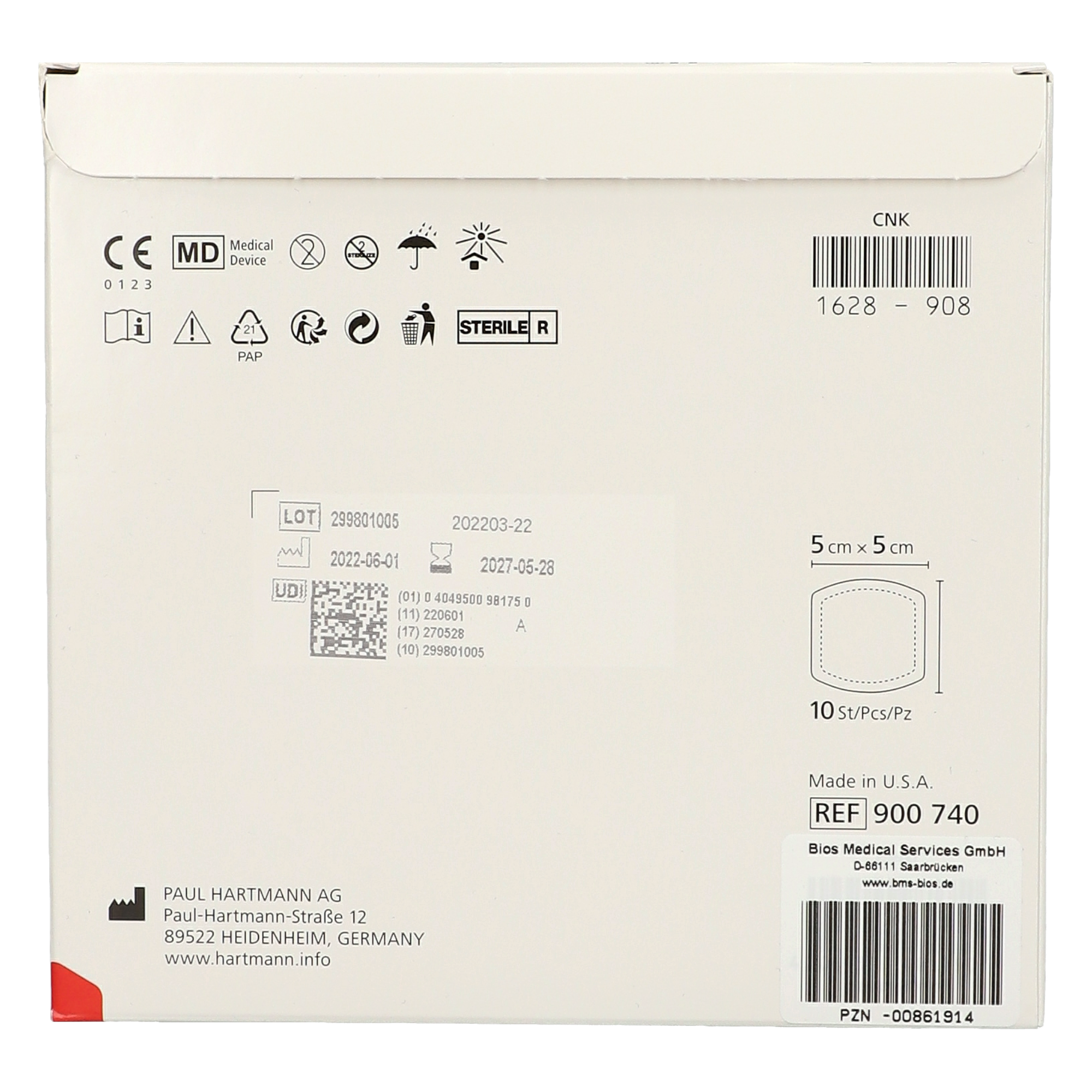 Hydrocoll® Wundverband 5 x 5 cm