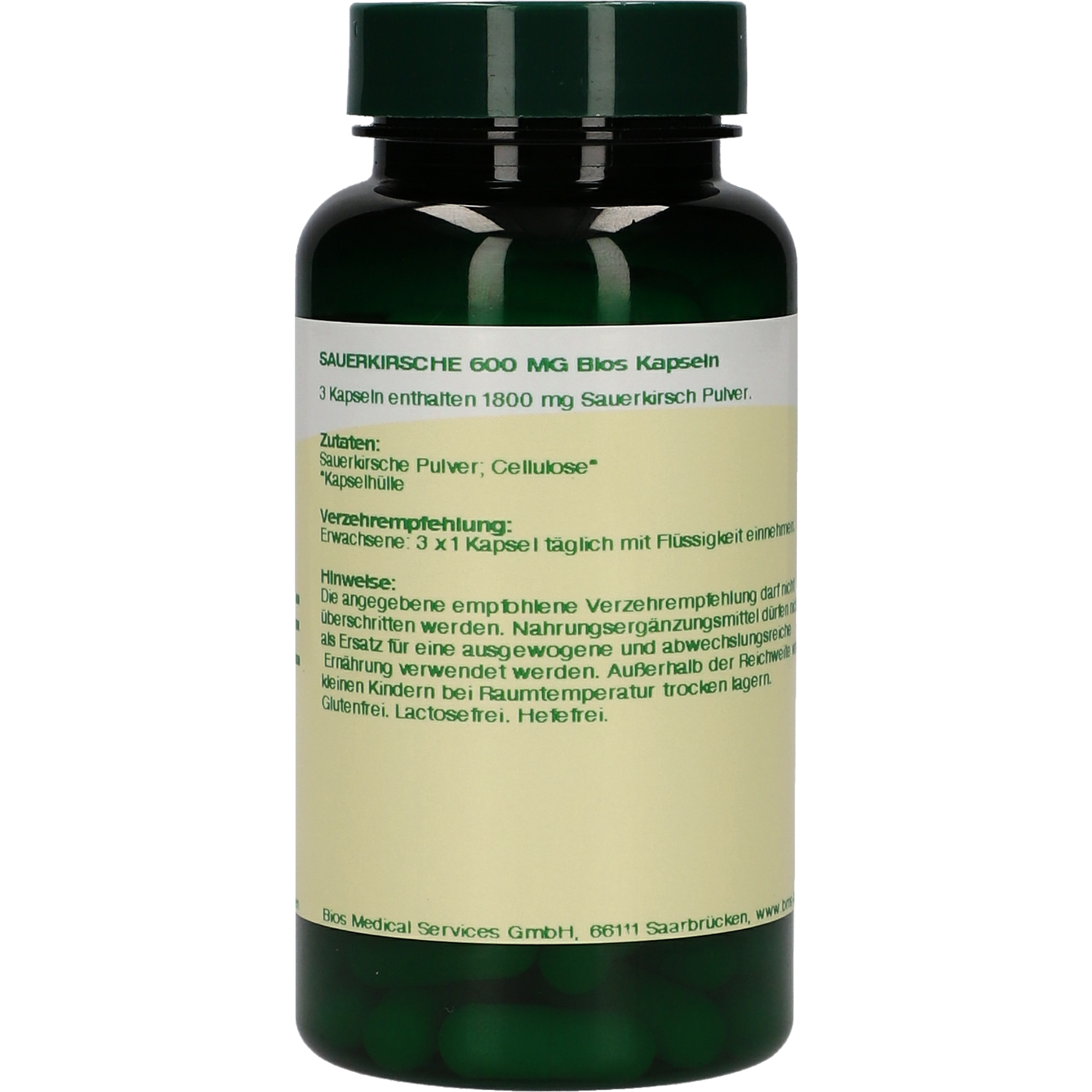 Sauerkirsche 600 mg Kapseln