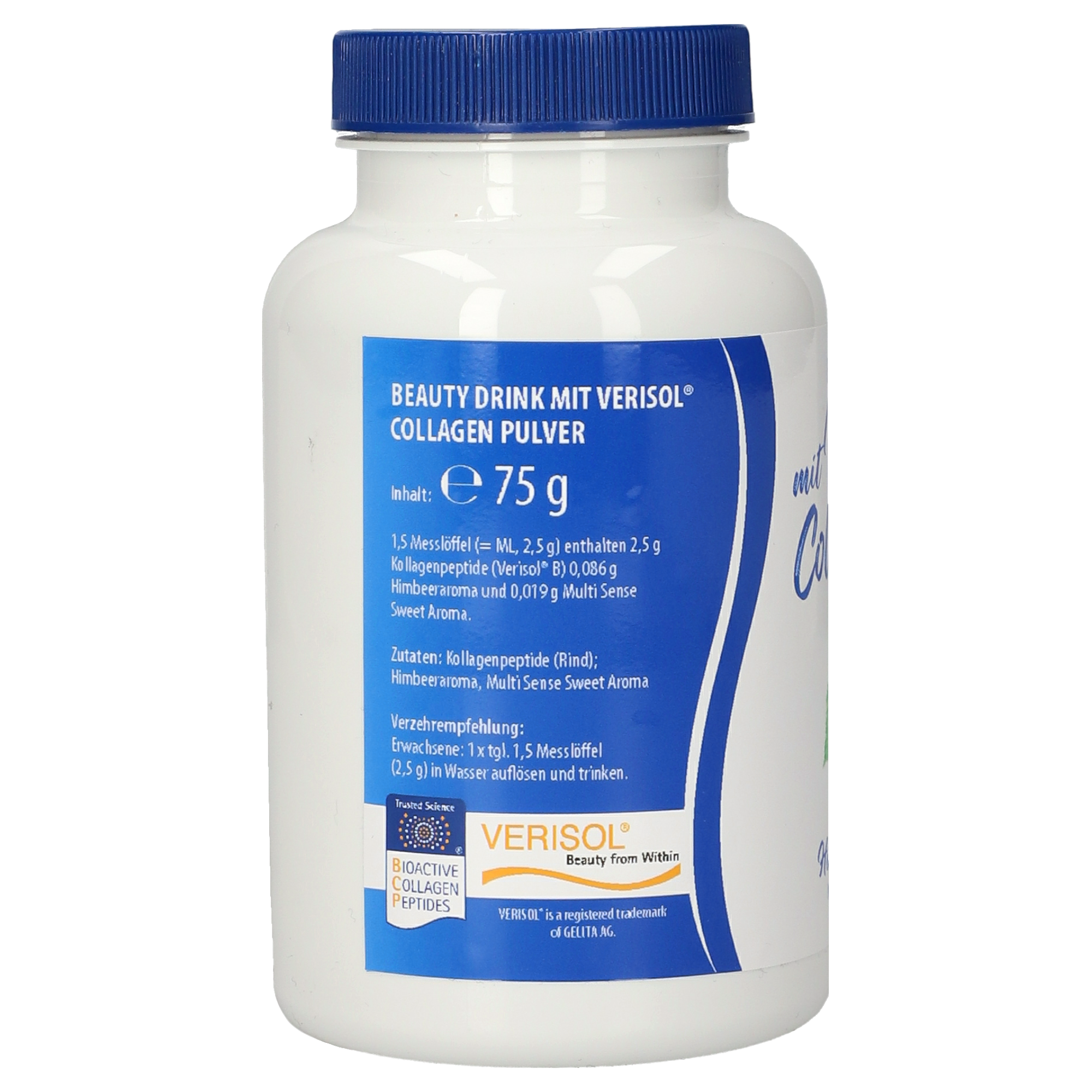 Beauty Drink mit VERISOL® Collagen Himbeer Pulver