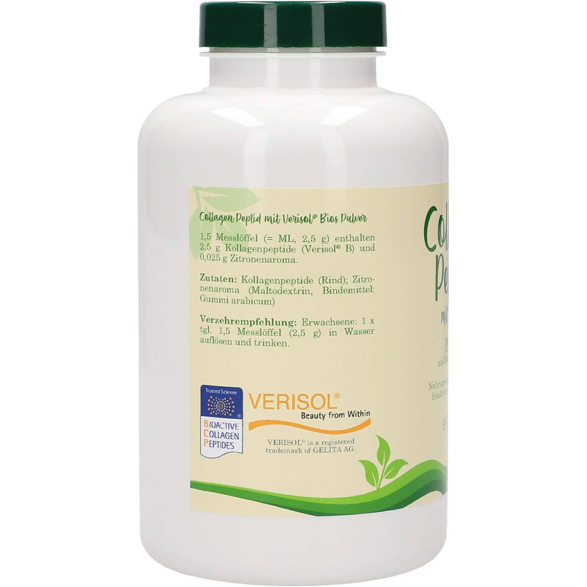 Collagen Peptid Zitrone Pulver