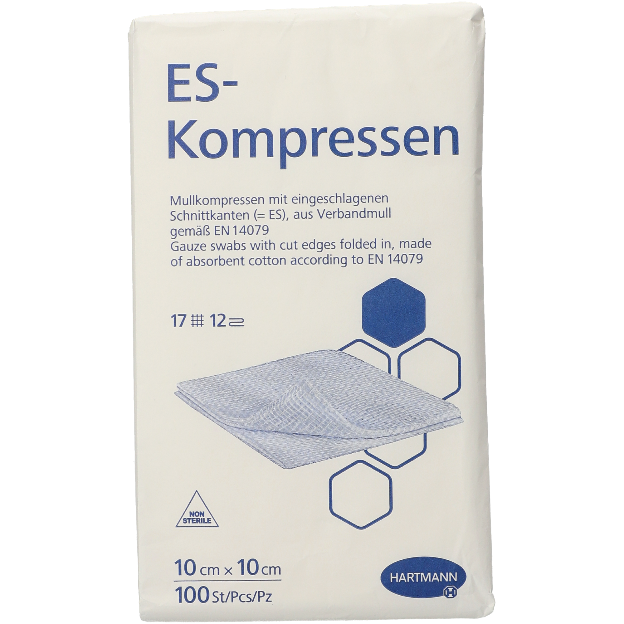 ES-Kompressen unsteril 10 x 10 cm 12fach