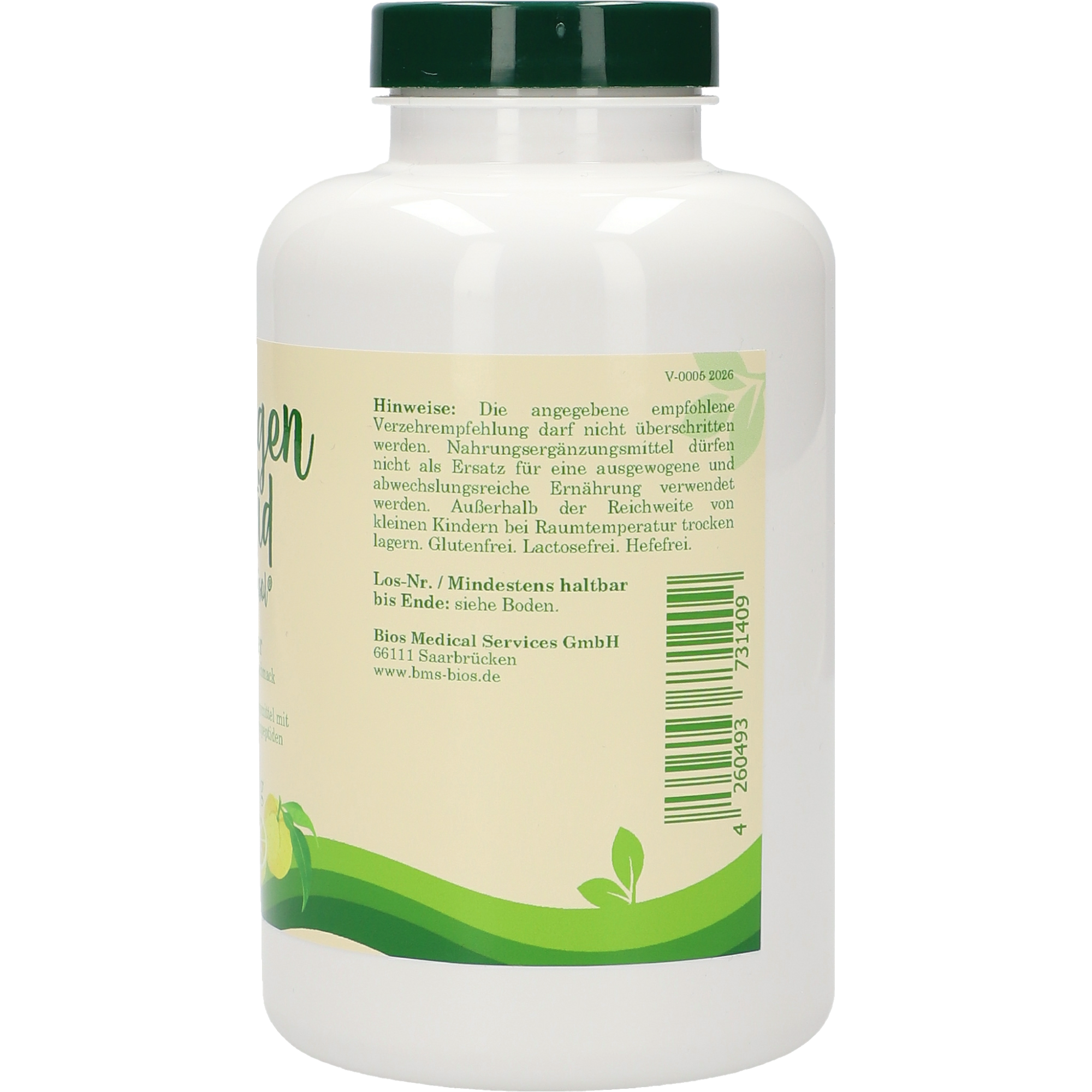 Collagen Peptid Zitrone Pulver