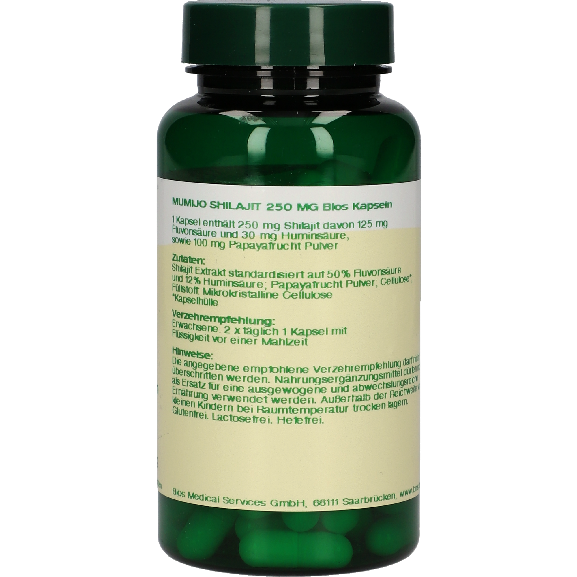 Mumijo Shilajit 250 mg Kapseln
