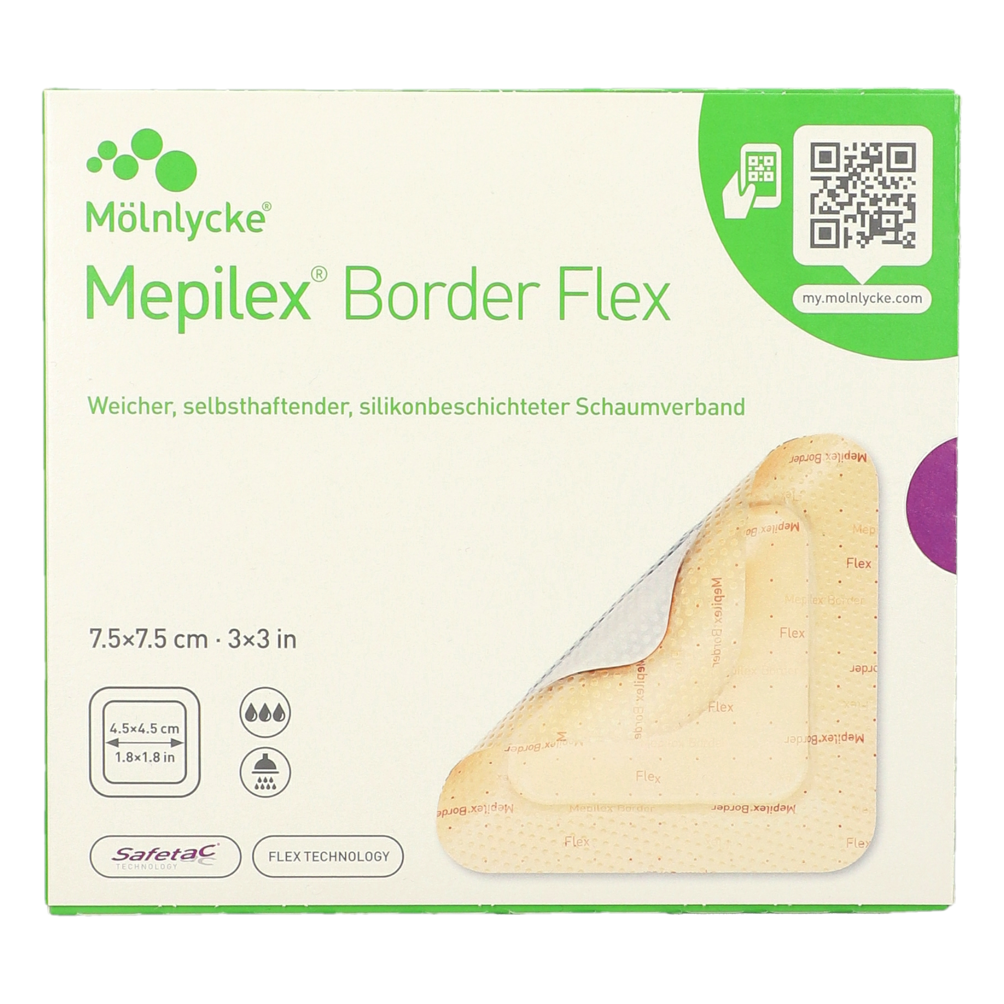 Mepilex® Border Schaumverband 7,5 x 7,5 cm