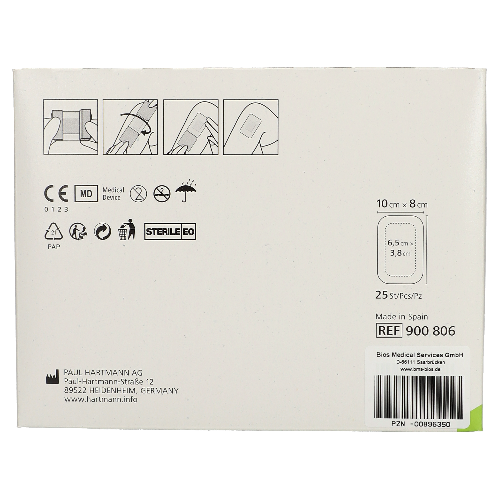Cosmopor® steril Wundverband 8 x 10 cm