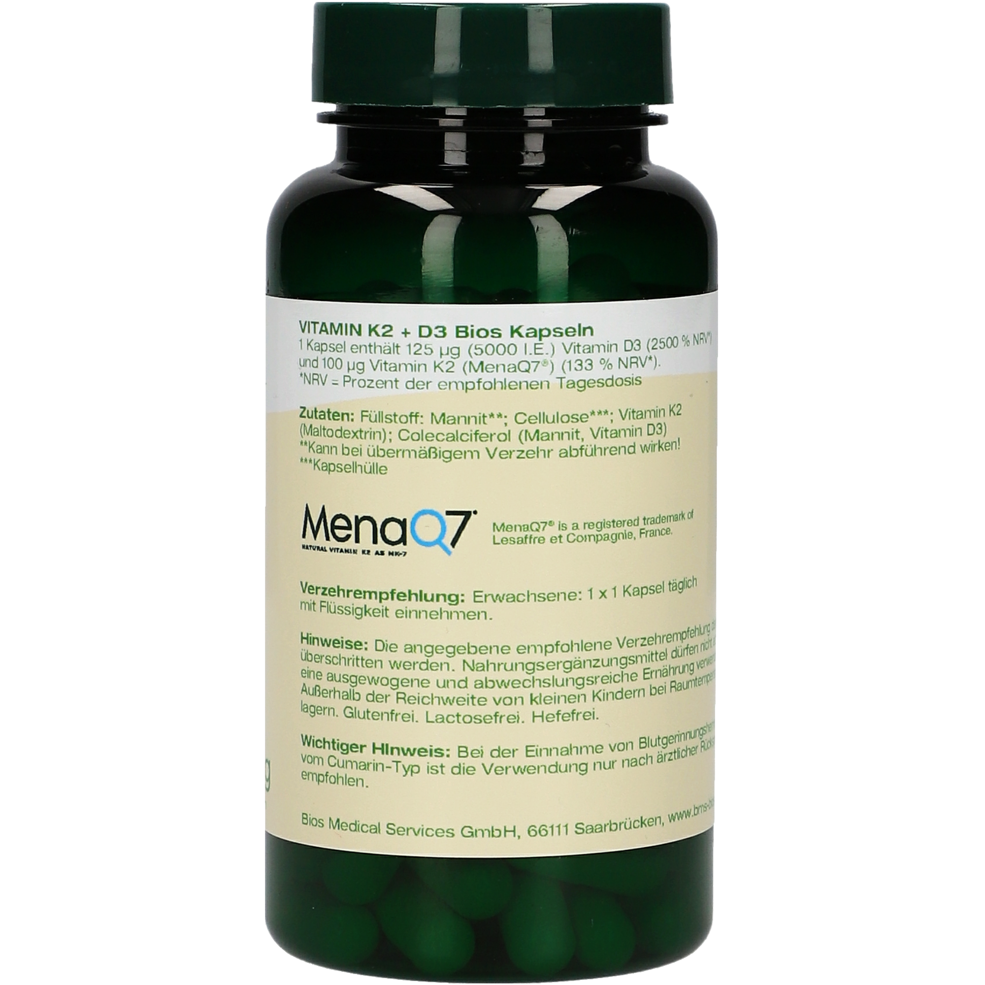 Vitamin K2 + D3 Kapseln