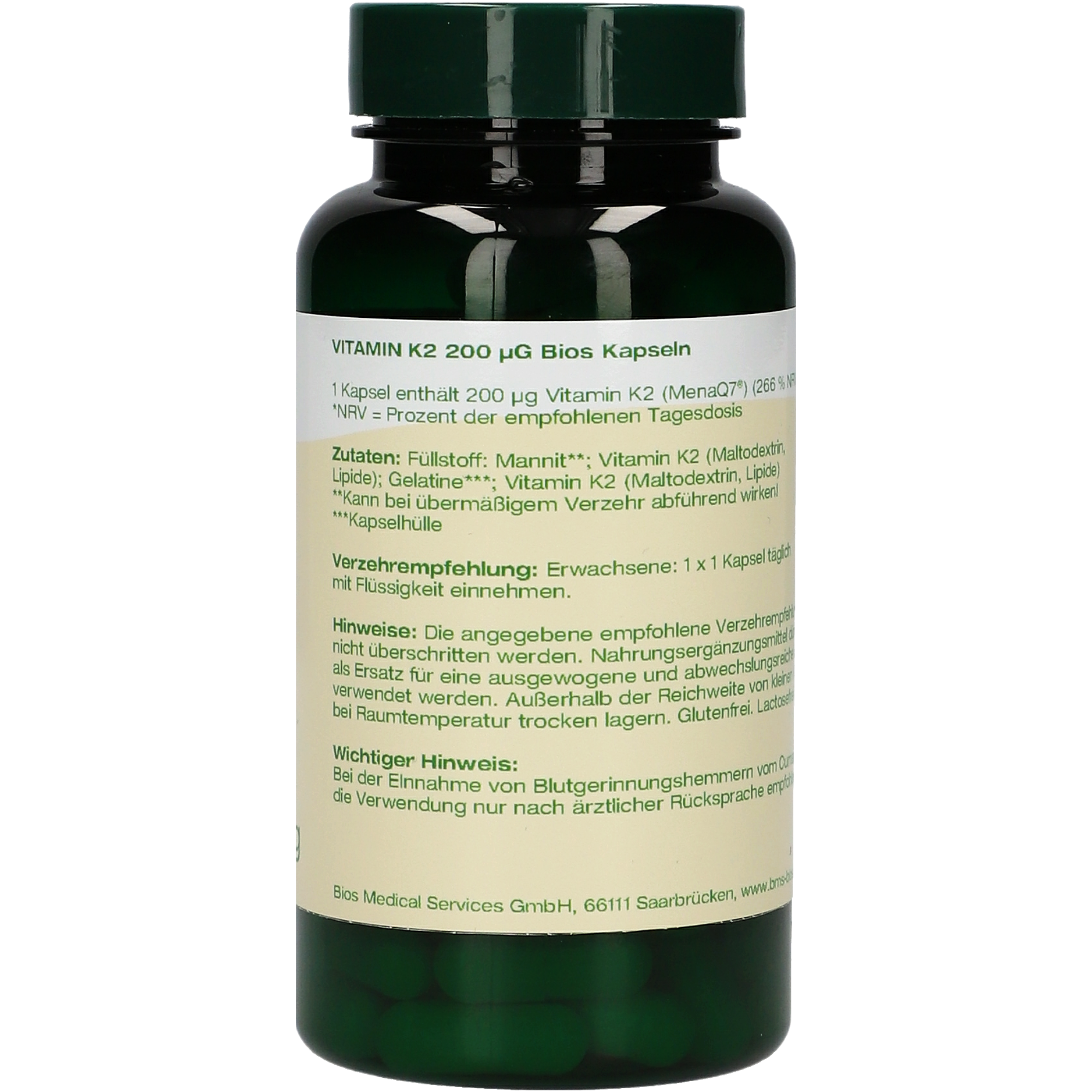 Vitamin K2 200 µg Kapseln