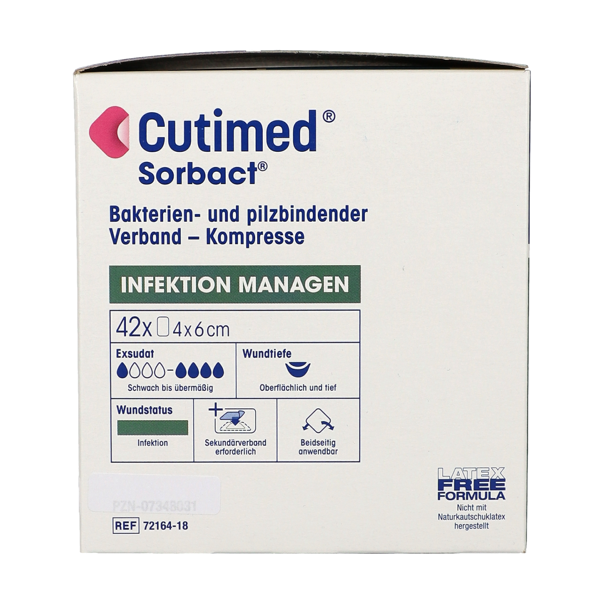 Cutimed® Sorbact® Kompressen 4 x 6 cm