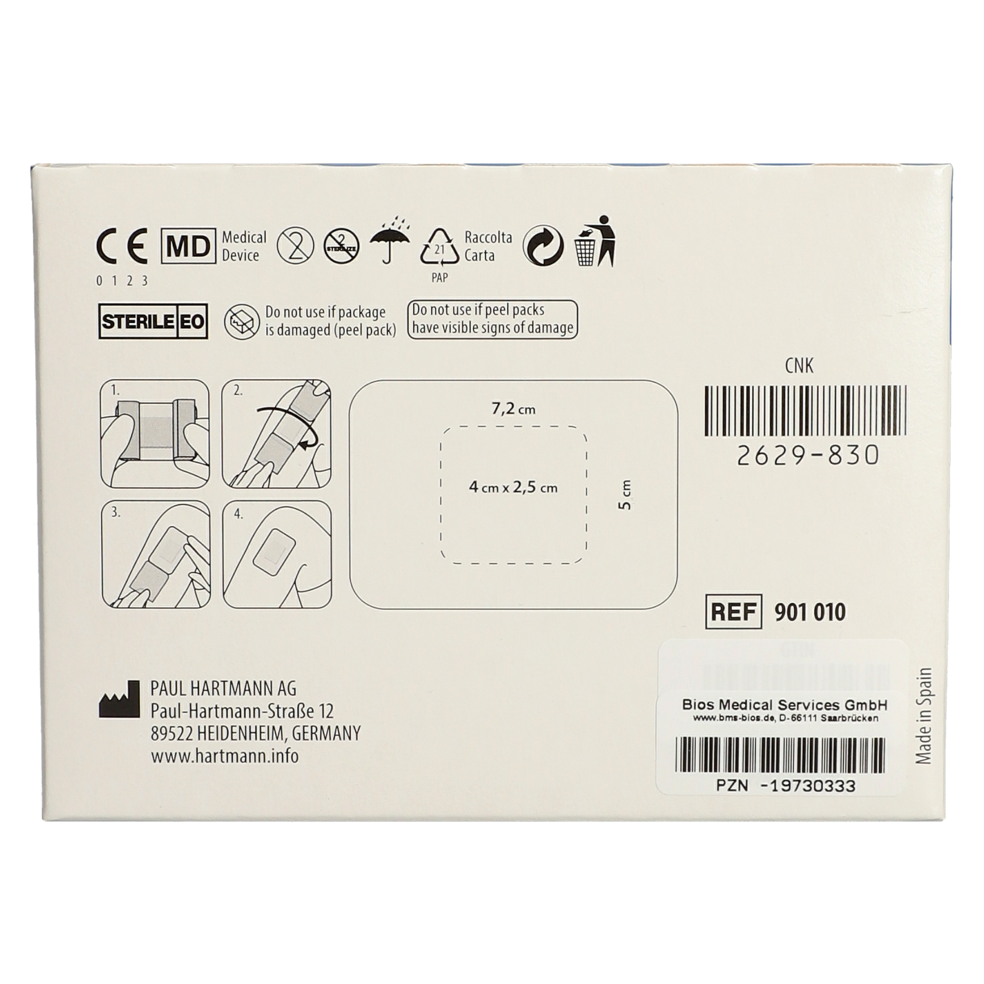 Cosmopor® Advance Wundverband 5 x 7,2 cm